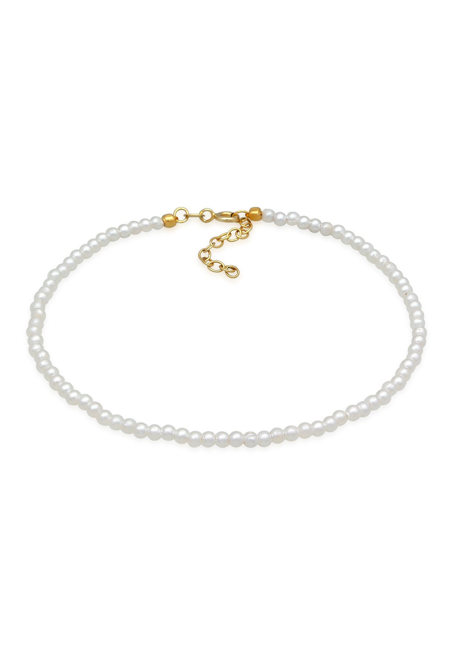 Elli Fußkette Perlen Synthetisch Klassik Basic günstig online kaufen