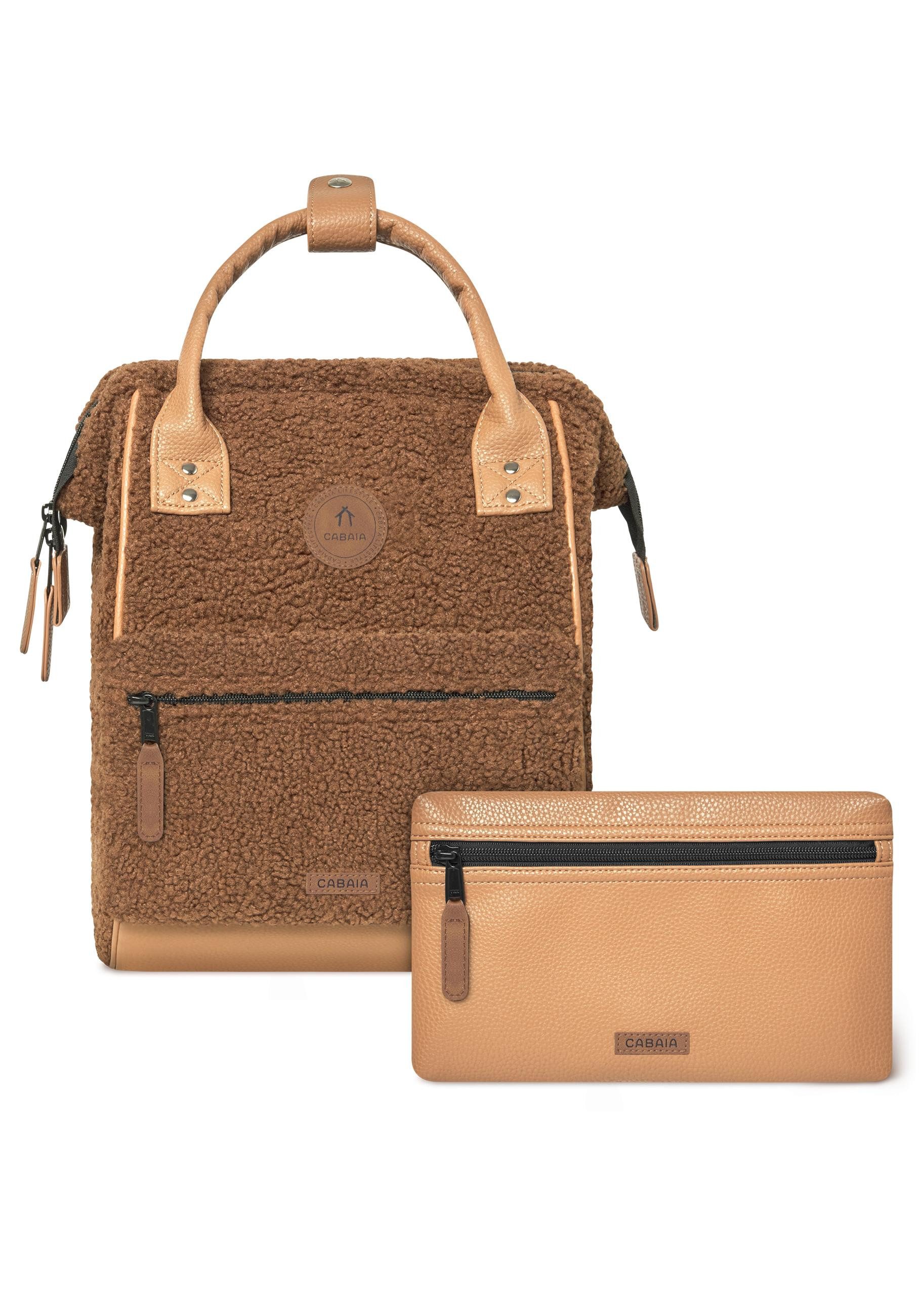 CABAIA Tagesrucksack Adventurer S Fleece (3-tlg), Fleece-Rucksack mit austauschbaren Vordertaschen