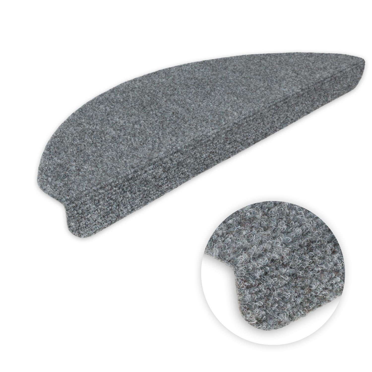 Metzker® Stufenmatte Stufenmatten Ramon MW Halbrund Grau 15 Stück, halbrund günstig online kaufen