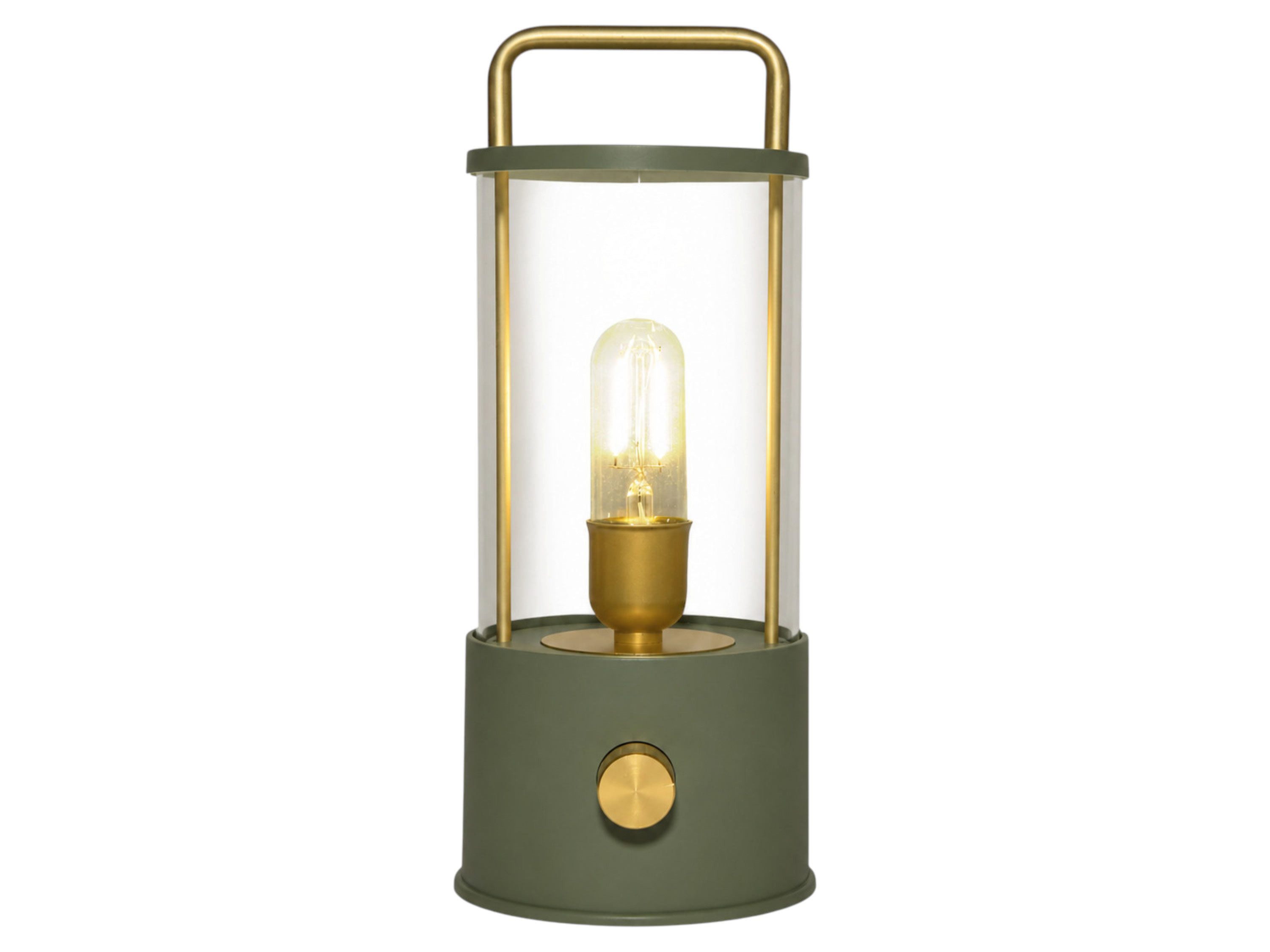 Coen Bakker Deco BV LED Tischleuchte Portable Light, Dimmfunktion, LED, warmweiß, USB dimmbar oliv grün 11x26cm aufladbar warmweiß