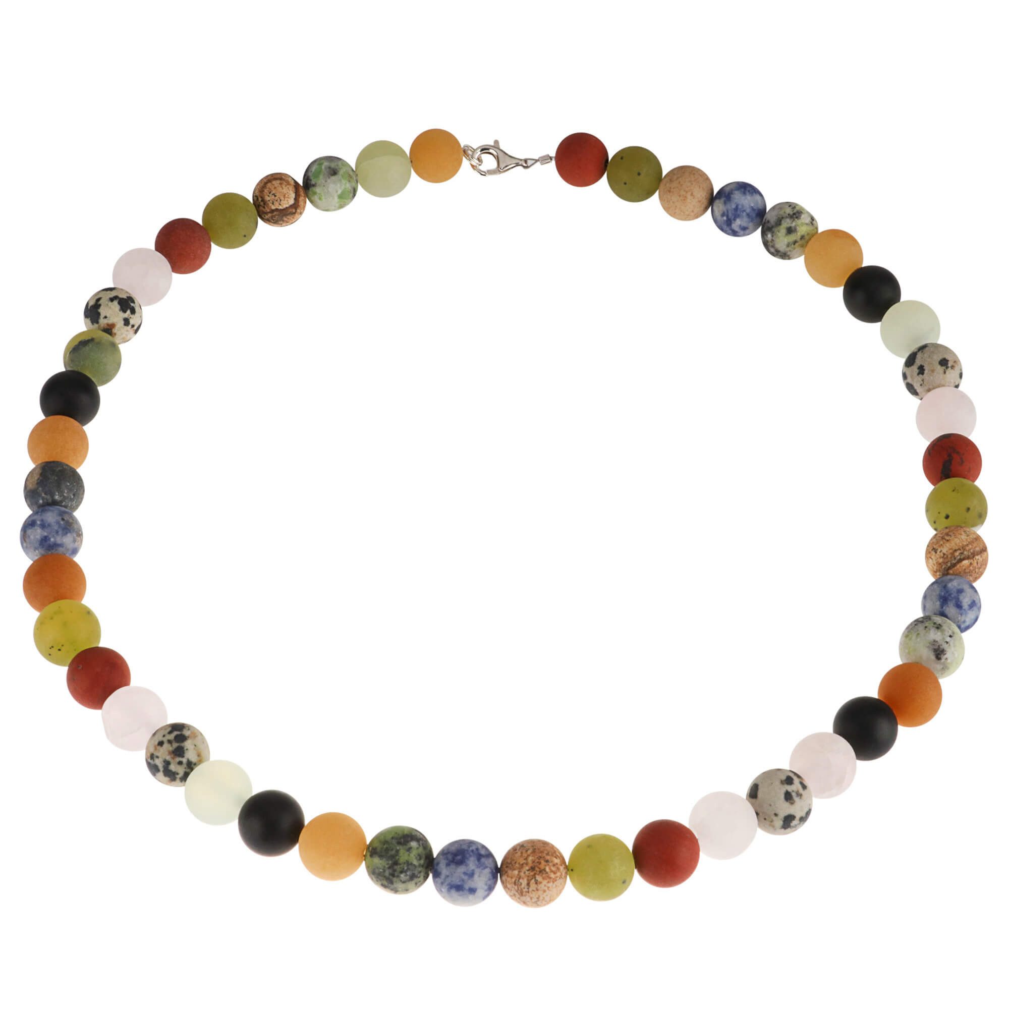 Collier Multicolor-Kette aus verschiednen Edeltsteinen