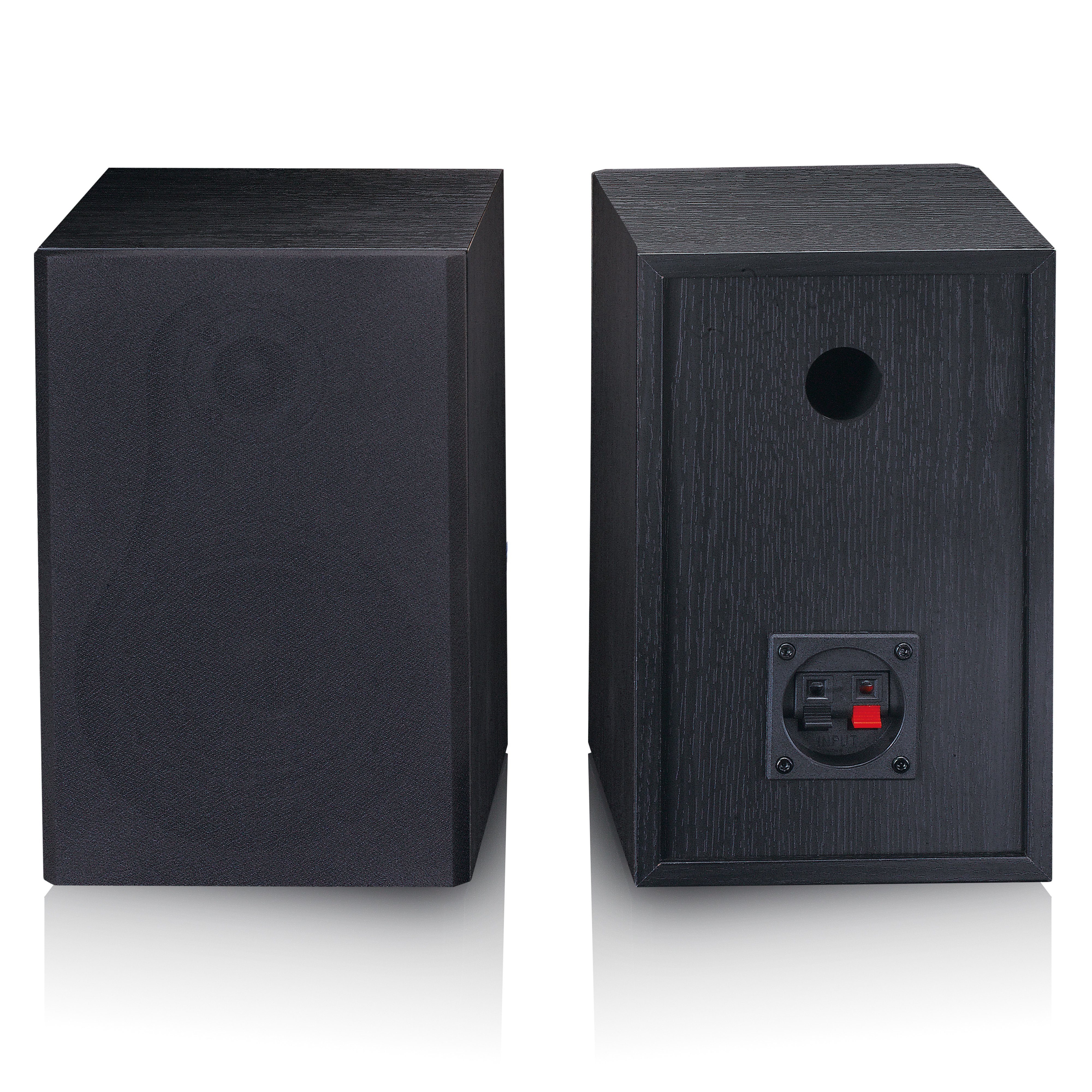 Lenco LS-500BK Plattenspieler (Riemenantrieb, Bluetooth, 60W RMS externe Holzlautsprecher, 33/45 U/min und Bluetooth Streaming) – Bild 5 von 5