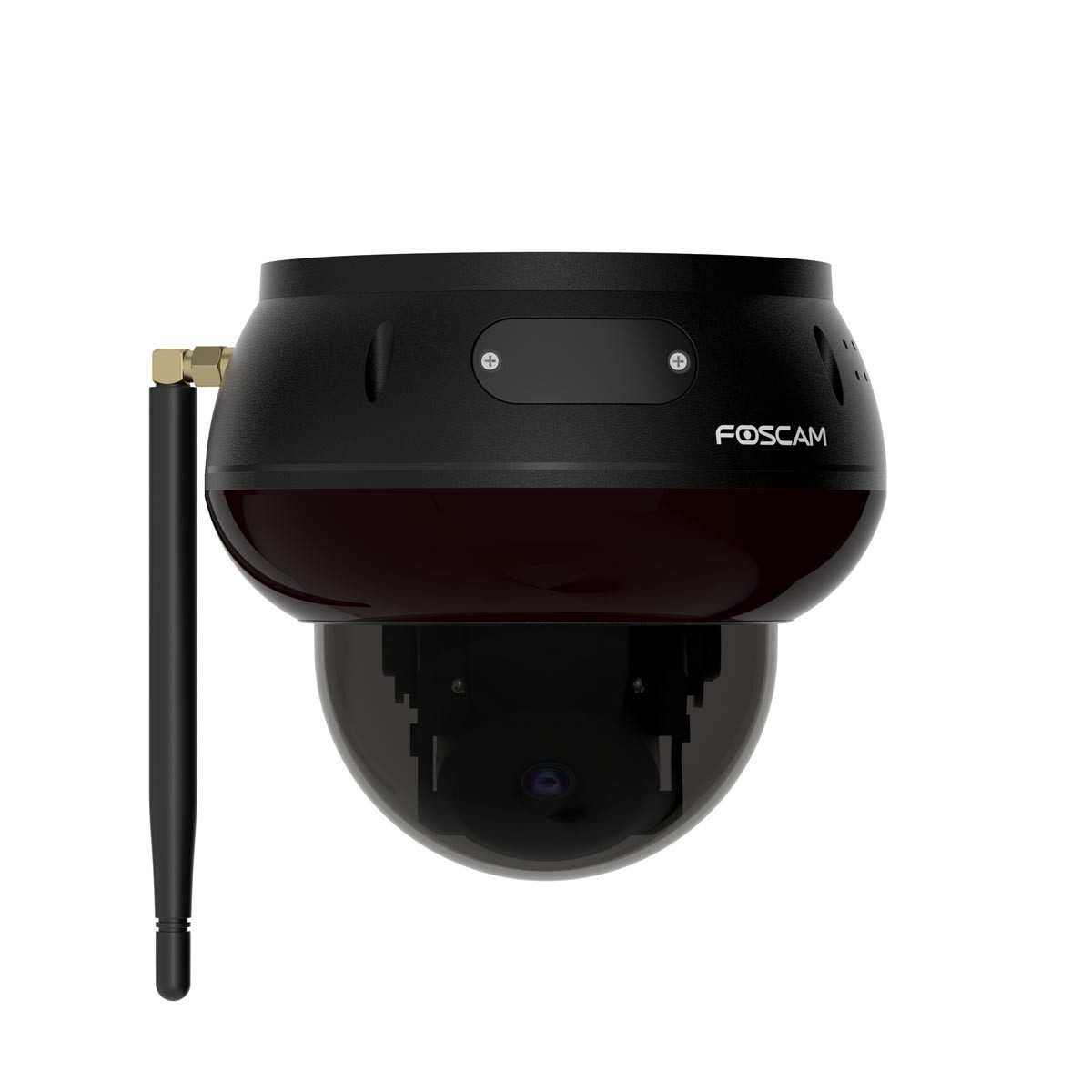 Foscam Überwachungskamera D8T 4K 8 MP WLAN Dome Kamera (mit motorisierter PT-Funktion, Bis zu 20 Meter IR-Nachtsicht, KI-Personen- und Fahrzeugerkennung, IK10 Vandalismus-Schutz)