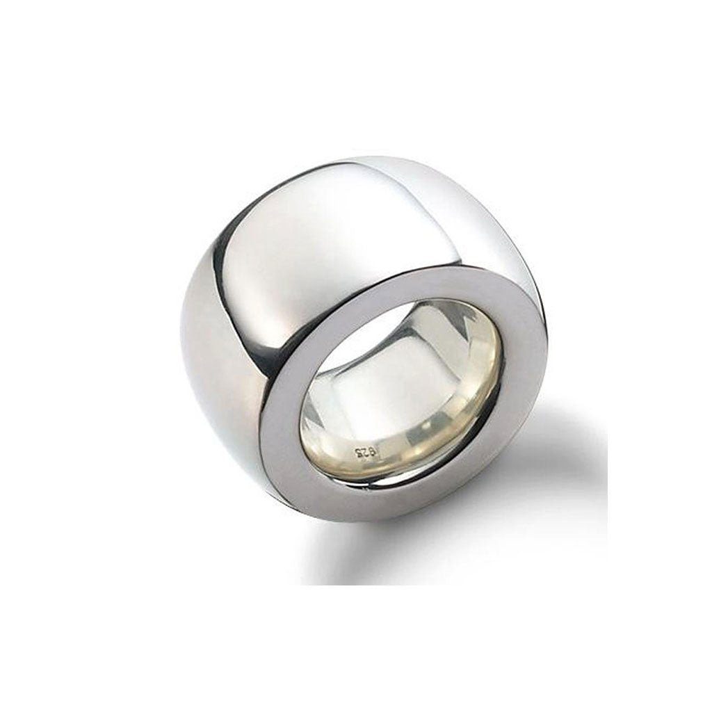 SKIELKA DESIGNSCHMUCK Silberring Silber Ring "Heavy" 14 mm (Sterling Silber 925) (1-tlg), hochwertige Goldschmiedearbeit aus Deutschland