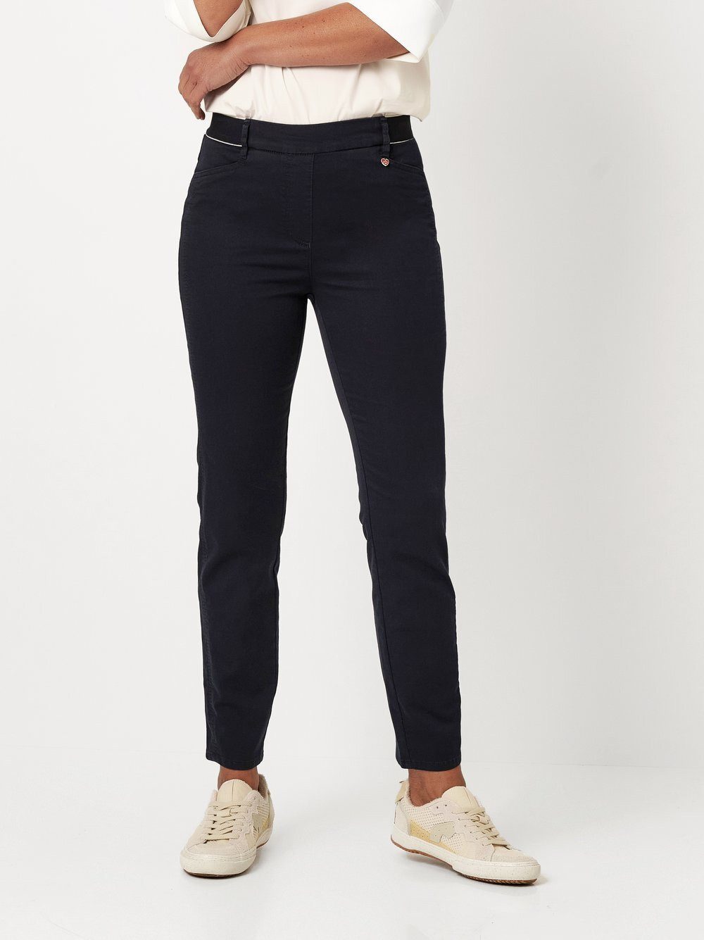 Relaxed by TONI Stretch-Hose Alice Slim 7/8 mit sportivem Gummibund