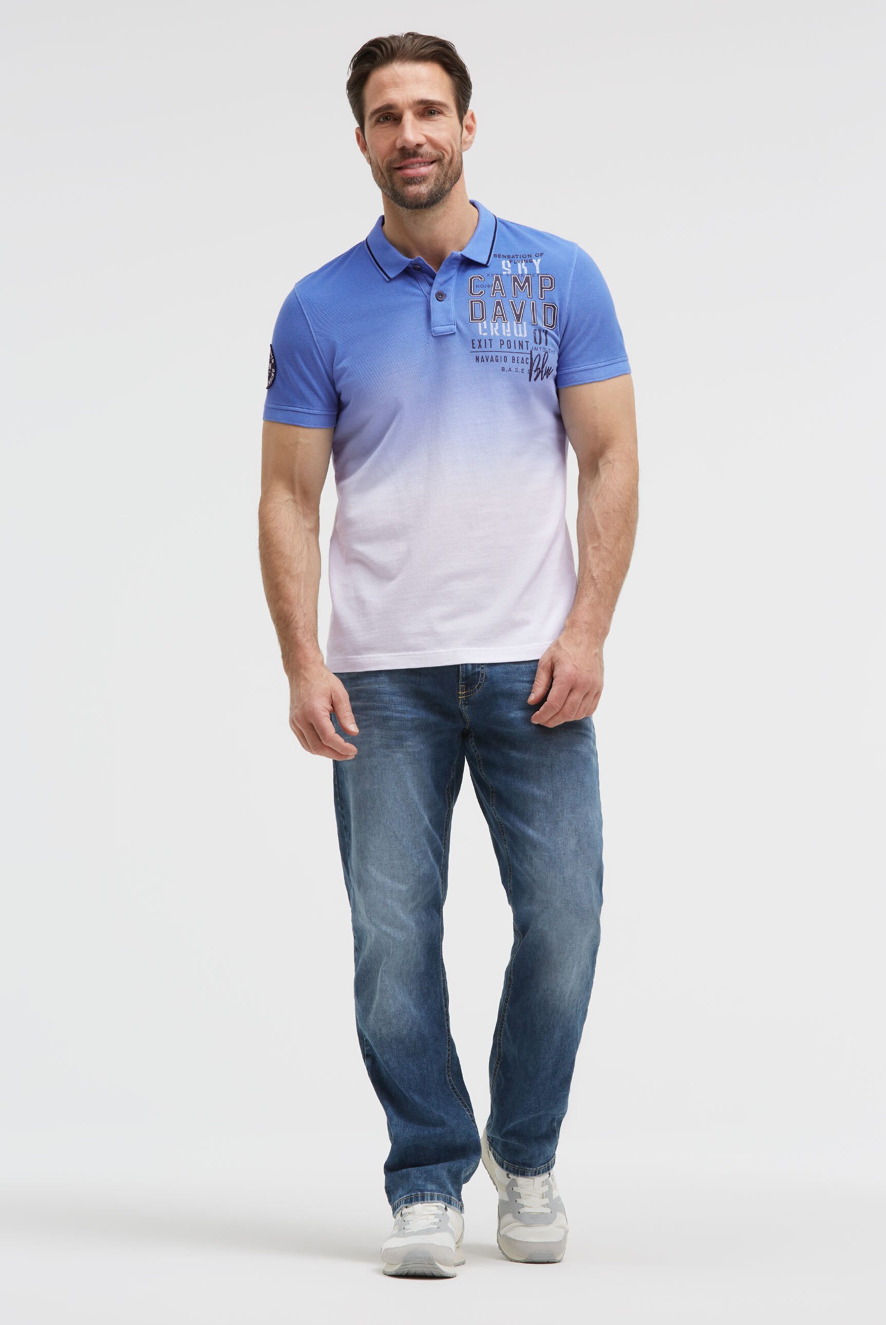 CAMP DAVID Poloshirt aus Baumwolle
