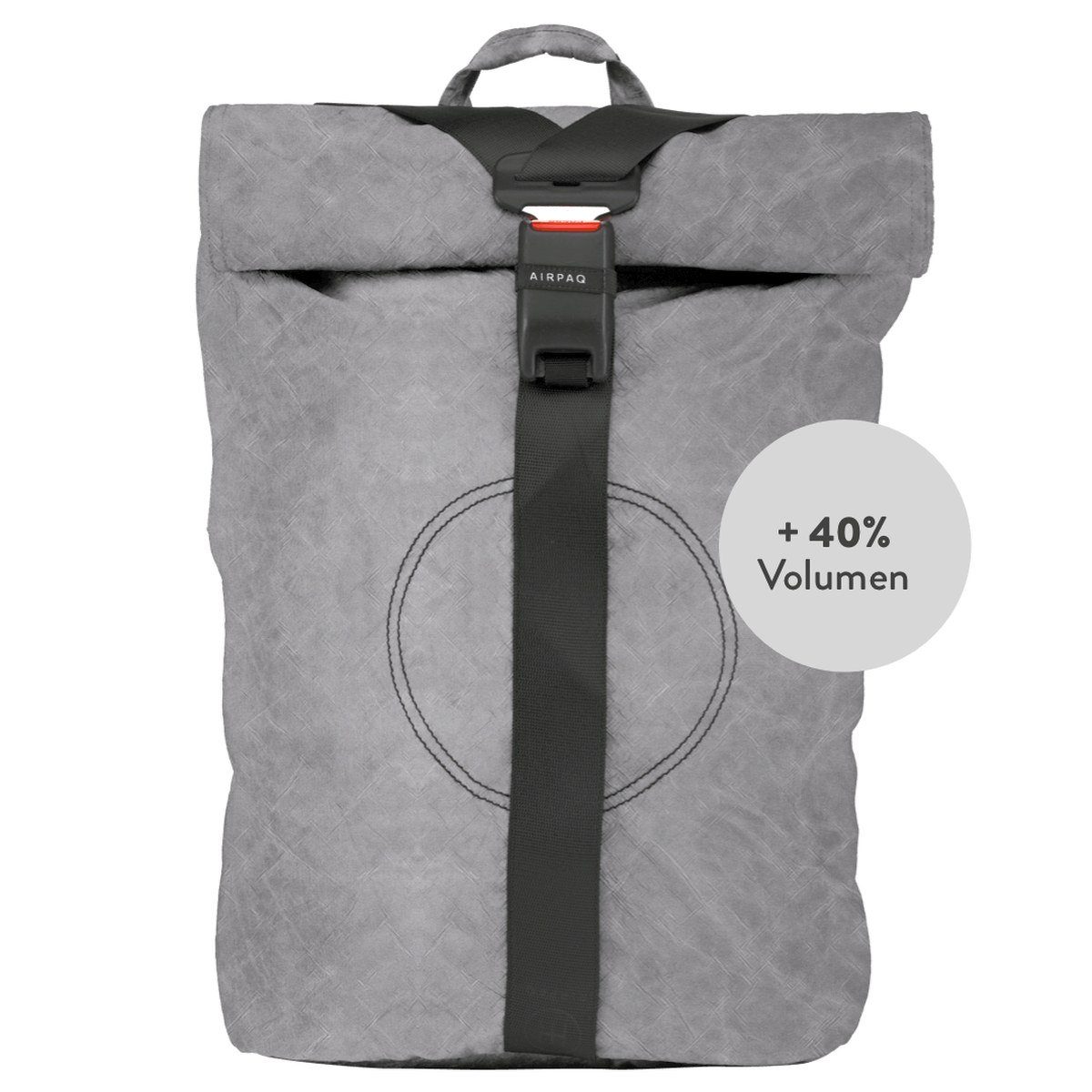 Airpaq Rucksack Airpaq Rucksack Rolltop BIQ Grau / Grey 2.0 günstig online kaufen