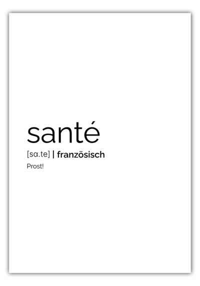 MOTIVISSO Poster Santé (Französisch: Prost)