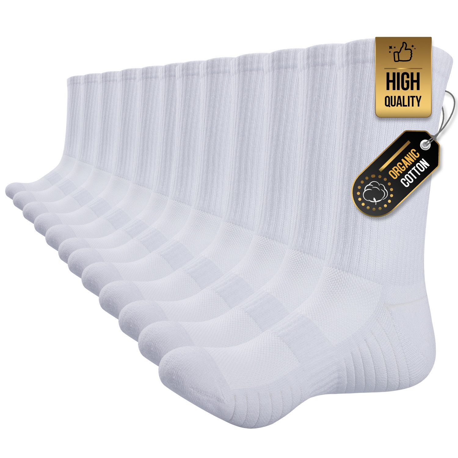 TANSTC Sportsocken Wandersocken Trekkingsocken 6 Paar Damen & Herren Outdoor Socken (Set, 6 Paar Socken im Set) Atmungsaktiv, elastisch, bequem, strapazierfähig, formstabil