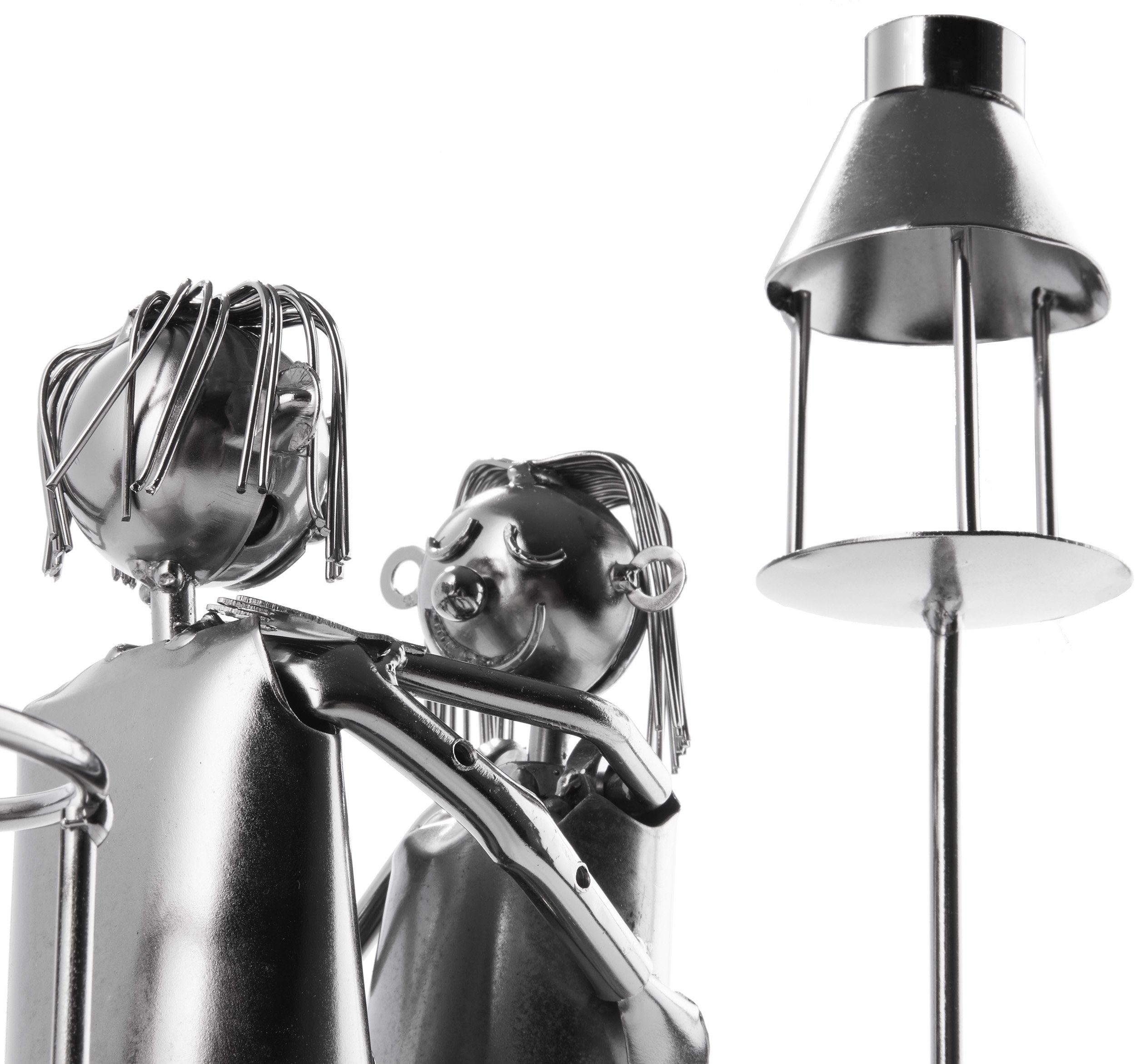 BRUBAKER Weinflaschenhalter Liebespaar mit Laterne für Teelicht, (inklusive günstig online kaufen