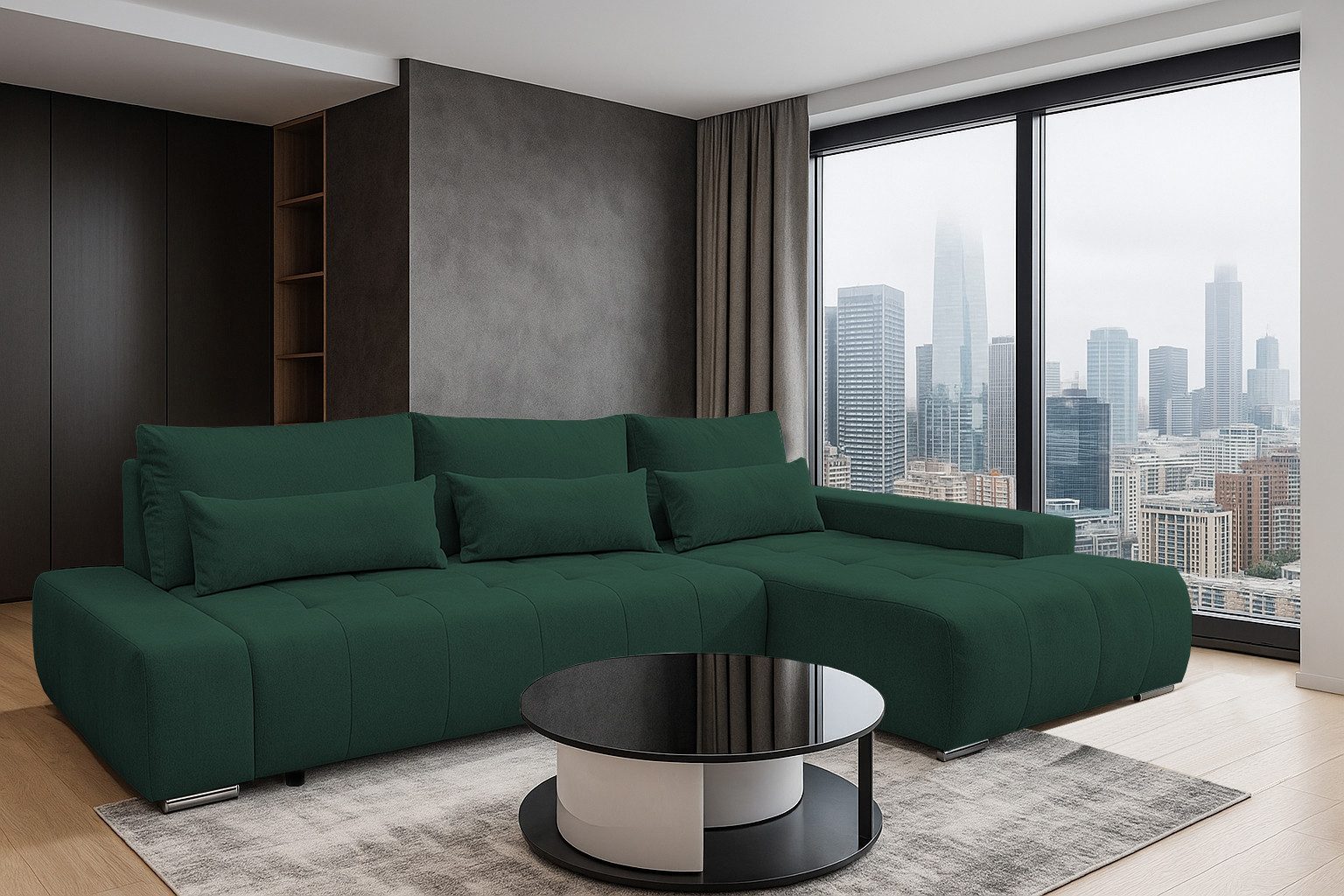 storez24 Ecksofa Kelly, mit Bettkasten und Schlaffunktion, L-Form, bequem günstig online kaufen