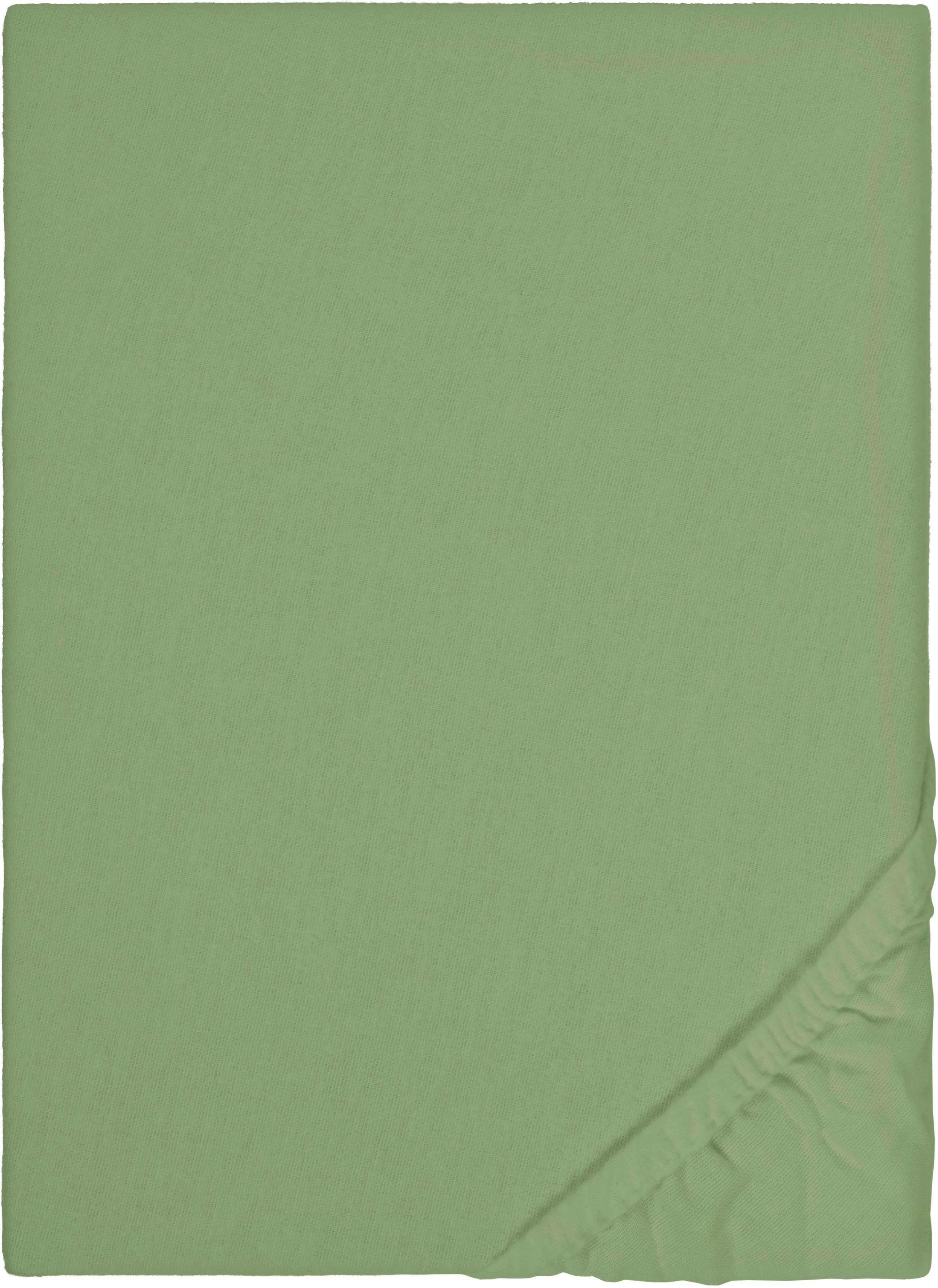 Biberna Spannbettlaken Biber in Gr. 90x200, 140x200 oder 180x200 cm, Biber, günstig online kaufen