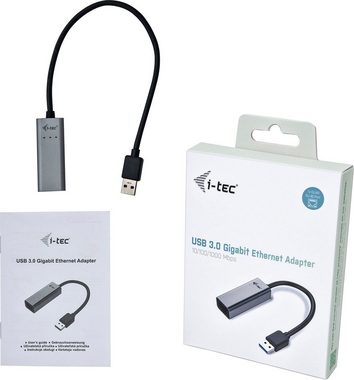 I-TEC USB 3.0 Metal Gigabit Ethernet Adapter Adapter zu USB 3.0, 28 cm