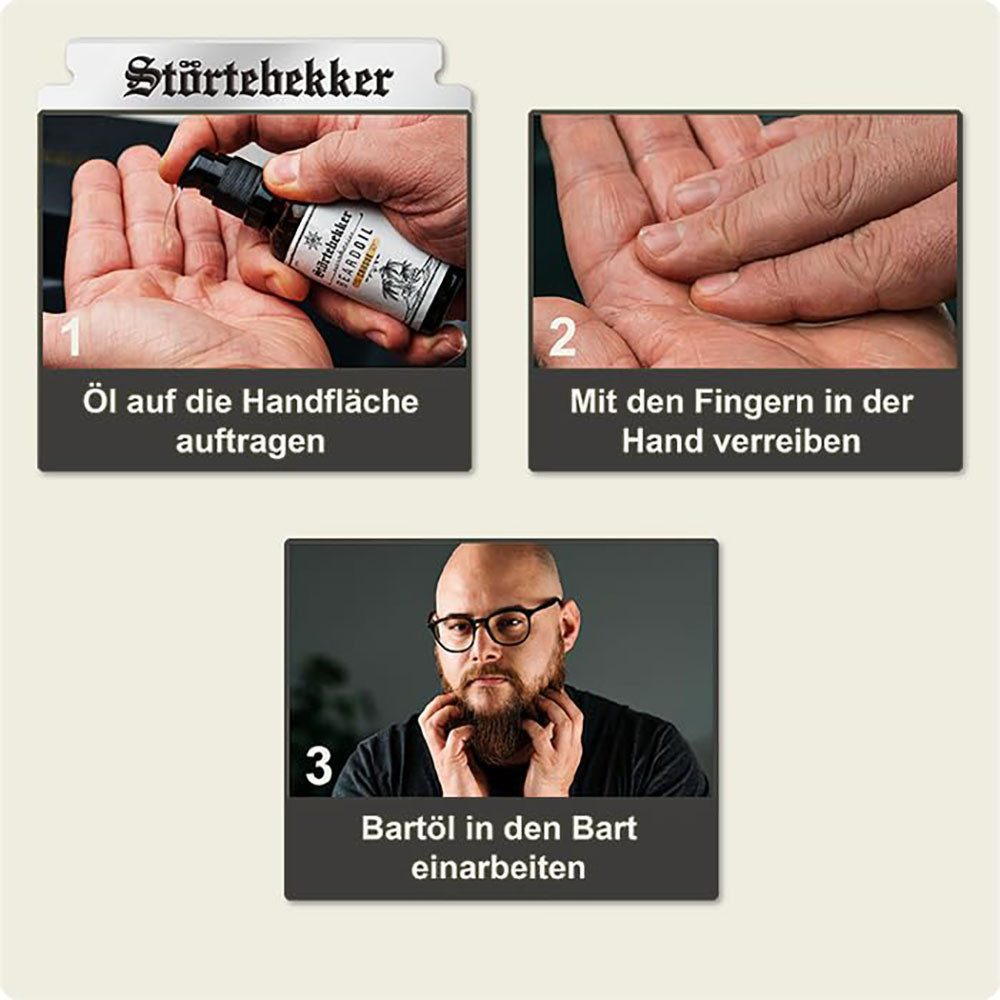 Störtebekker Bartpflege-Set - Anti Juckreiz Set - optimale Bartpflege für Herren, gepflegter Bart ohne Juckreiz, Bartreinigung und Pflege