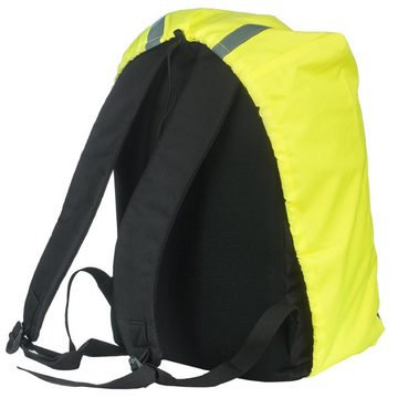 EAZY CASE Rucksack-Regenschutz Reflektor-Überzug Schutzhülle Fußball, Regenschutzhülle Tasche Reflektorstreifen Regenhülle Fußball Gelb