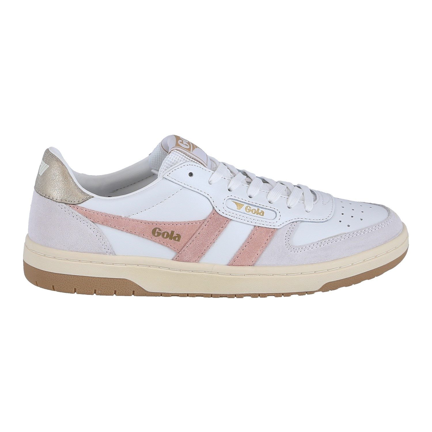 Gola Hawk weiss/rosa/gold Damen Sneaker günstig online kaufen