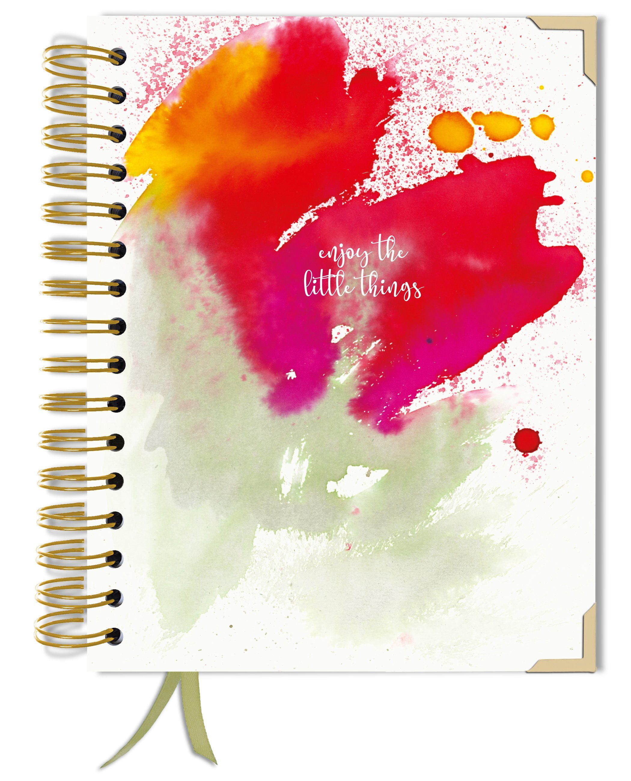 TaDa Planner Notizbuch TaDa Planner Bujo, Handmade Notizheft Bullet Journal Dotted 180 Seiten Tagebuch A5+
