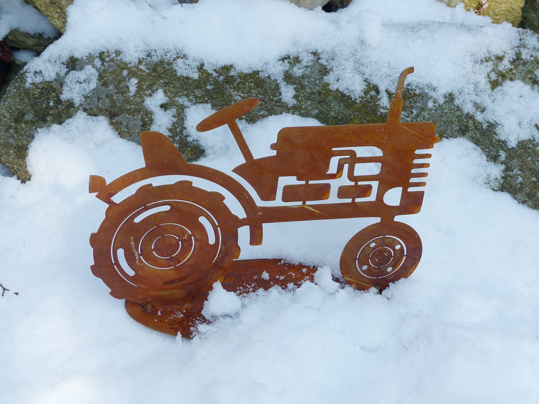 BADEKO Gartenfigur Traktor 0 auf (Stück, St) Platte
