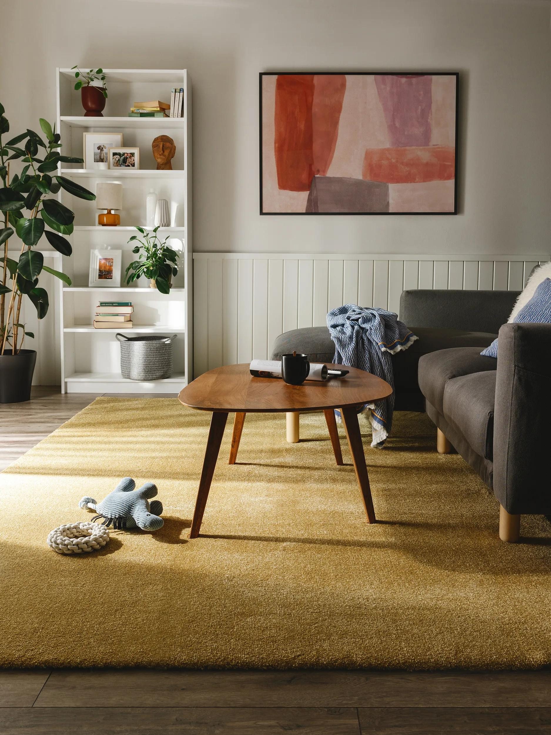 benuta Hochflor-Teppich Melvin, rechteckig, Höhe: 11 mm, Kunstfaser, Berber, Ethno-Style, Wohnzimmer