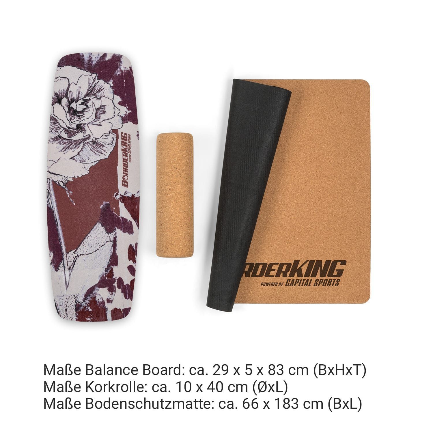 BoarderKING Half Floral Ball Indoorboard Curved