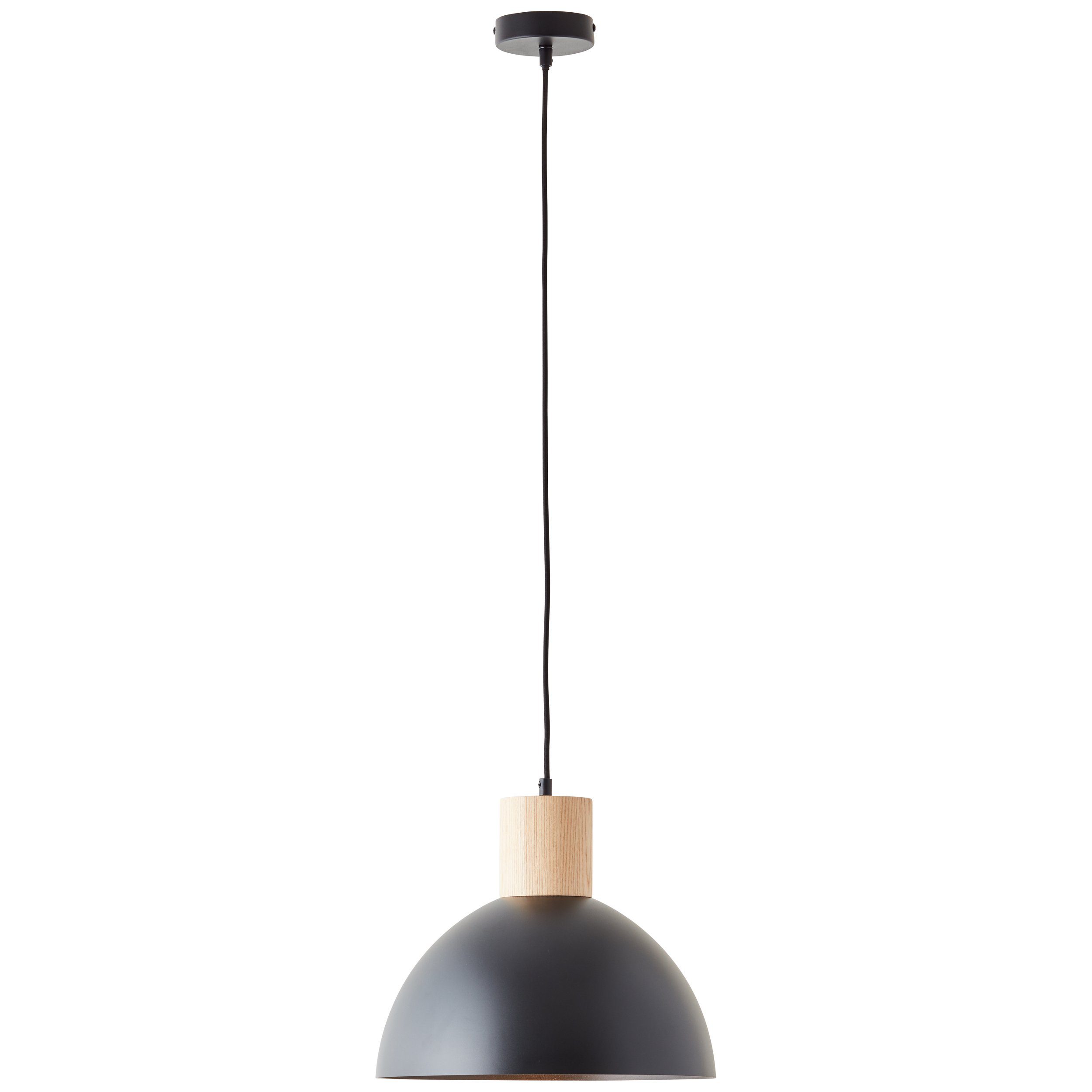 Brilliant Pendelleuchte, Daintree Pendelleuchte 6 1x E27, 34cm schwarz/natur Metall/Holz A60