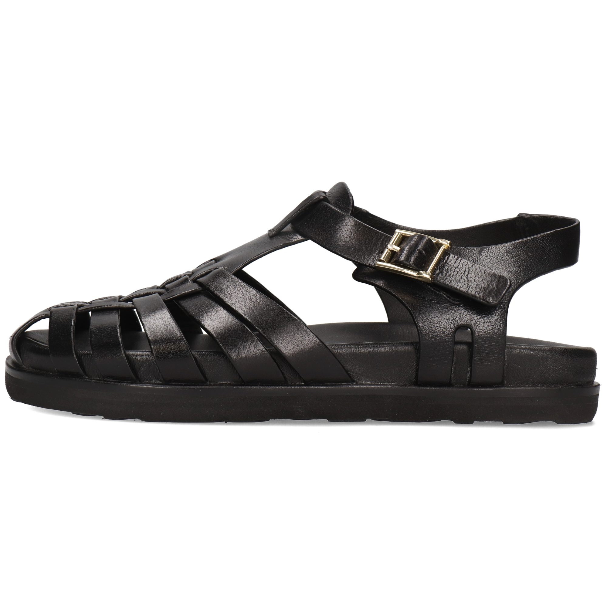 Melvin & Hamilton Siri 1 Leder-Geflochtene Schuhe für Damen Sandale Plateausohlen, Echtes Leder, Vegetabile Gerbung