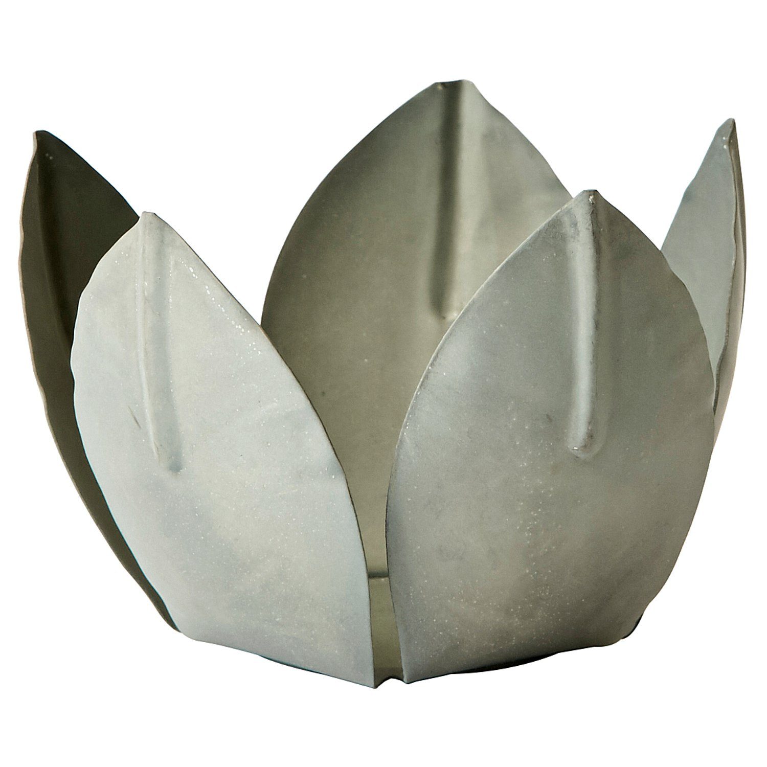 Macosa Home Настольные лампы Vintage Nostalgie Торшеры Tischdeko Blüte Patina Подсвечник, Настольные лампы Seerose rund Metall Kerzenschale Vintage