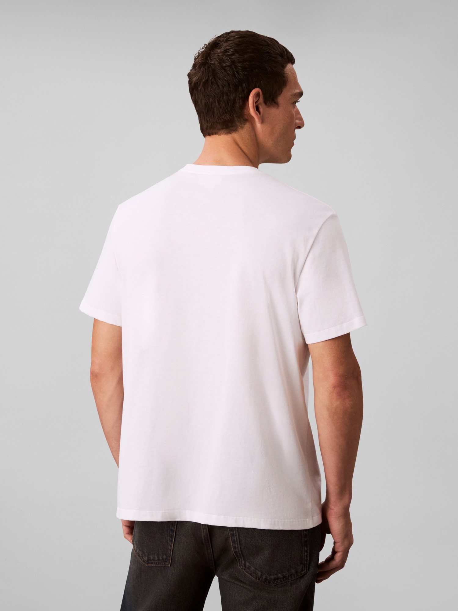 Calvin Klein Jeans T-Shirt SS 20S EU CALVIN CURSIVE GRAPHIC Mit Rundhalsausschnitt, regular fit – Bild 3 von 5