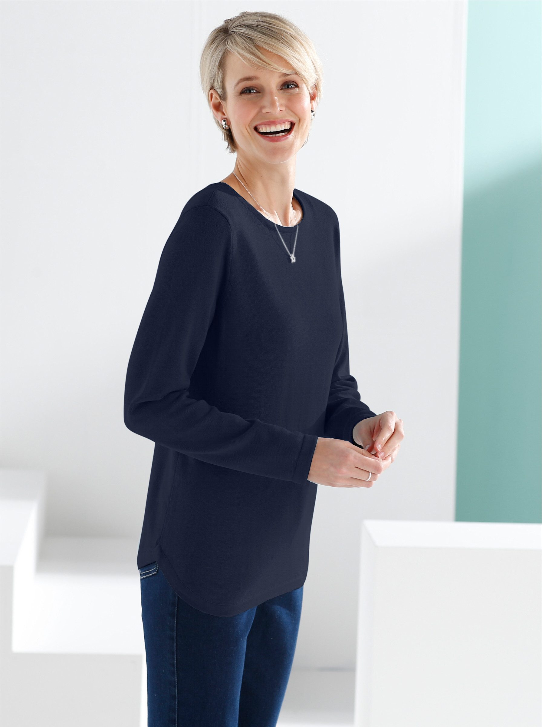 Sieh an! Strickpullover Baumwollpullover günstig online kaufen