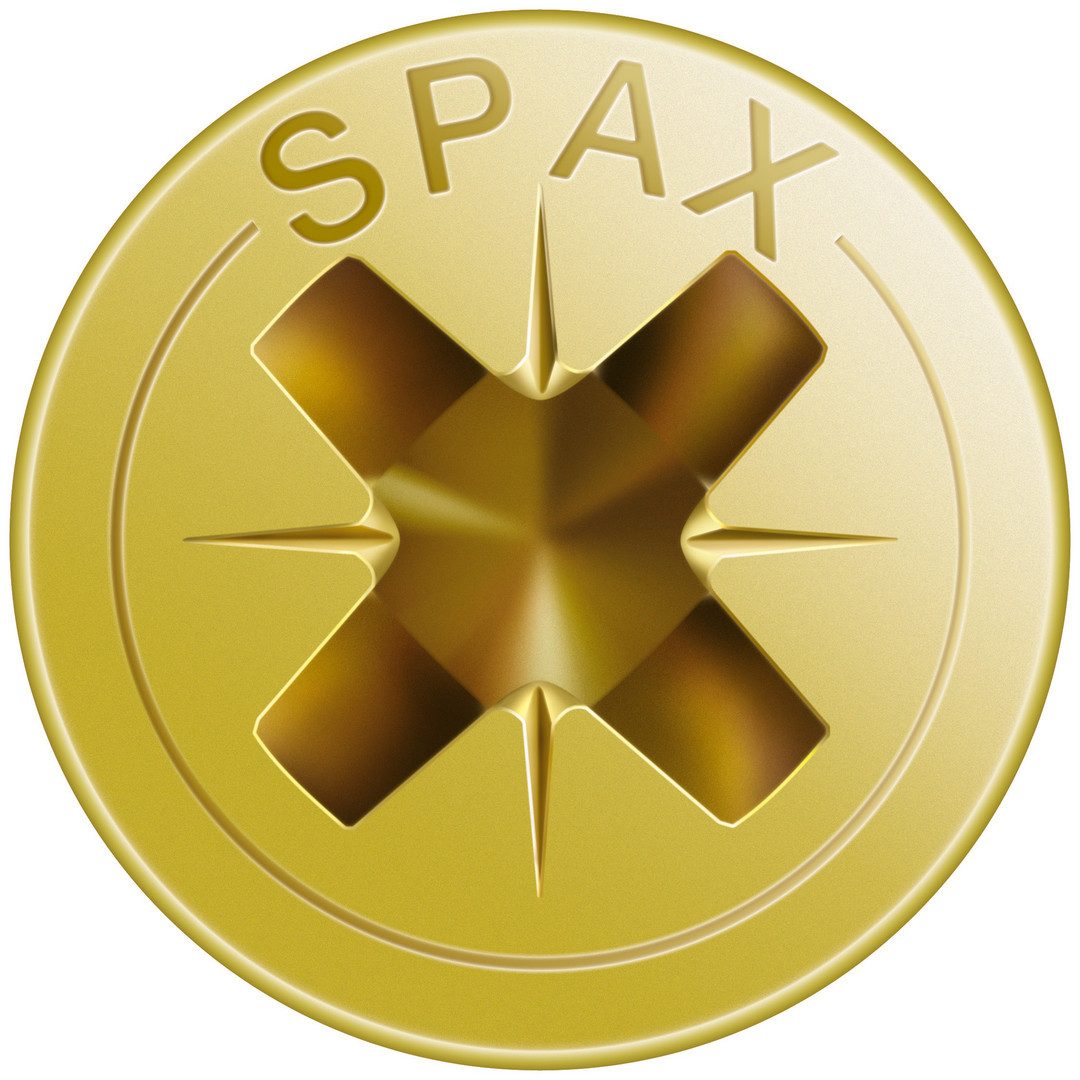 SPAX Schraube Schraube, Senkkopf, YELLOX, Kreuzschlitz Z2, Teilgewinde, (200 St)