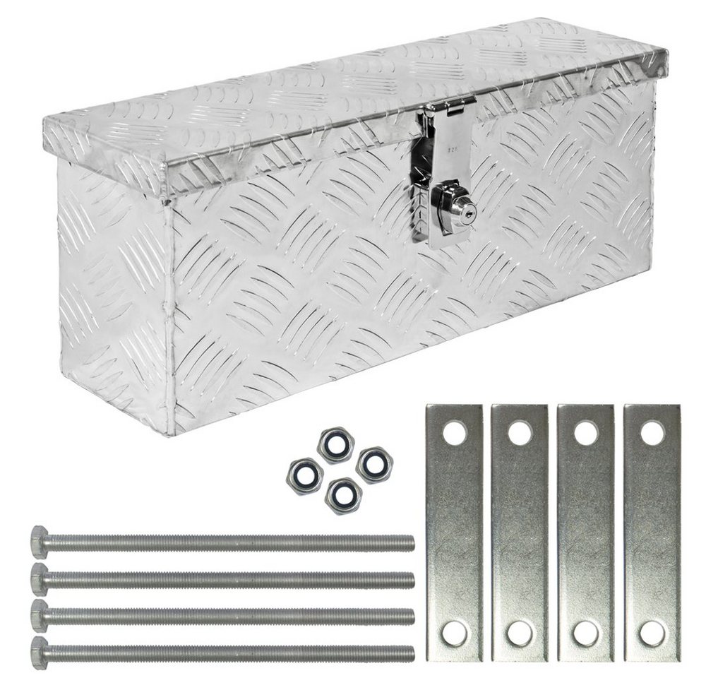 Trucky Anhänger-Deichselbox Truckbox Deichselkasten Aluminium D015 inkl. Montagesatz Deichselbox