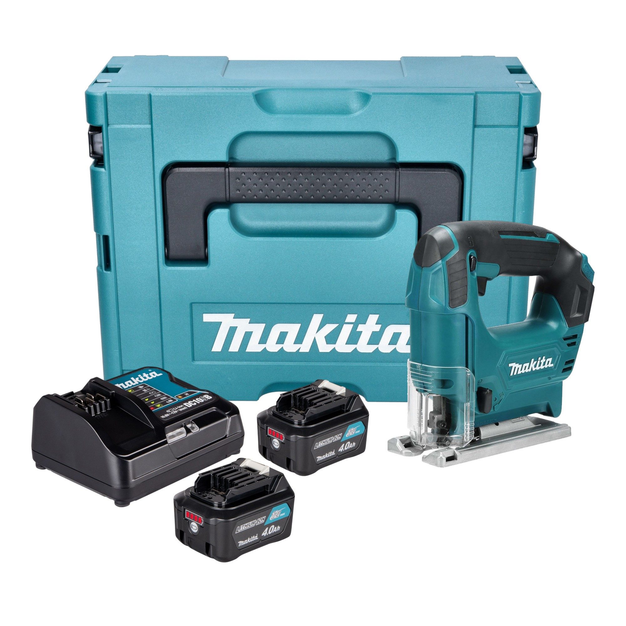 Makita Akku-Stichsäge JV 101 DSMJ Akku Stichsäge 12 V max. 65 mm + 2x Akku 4,0 Ah