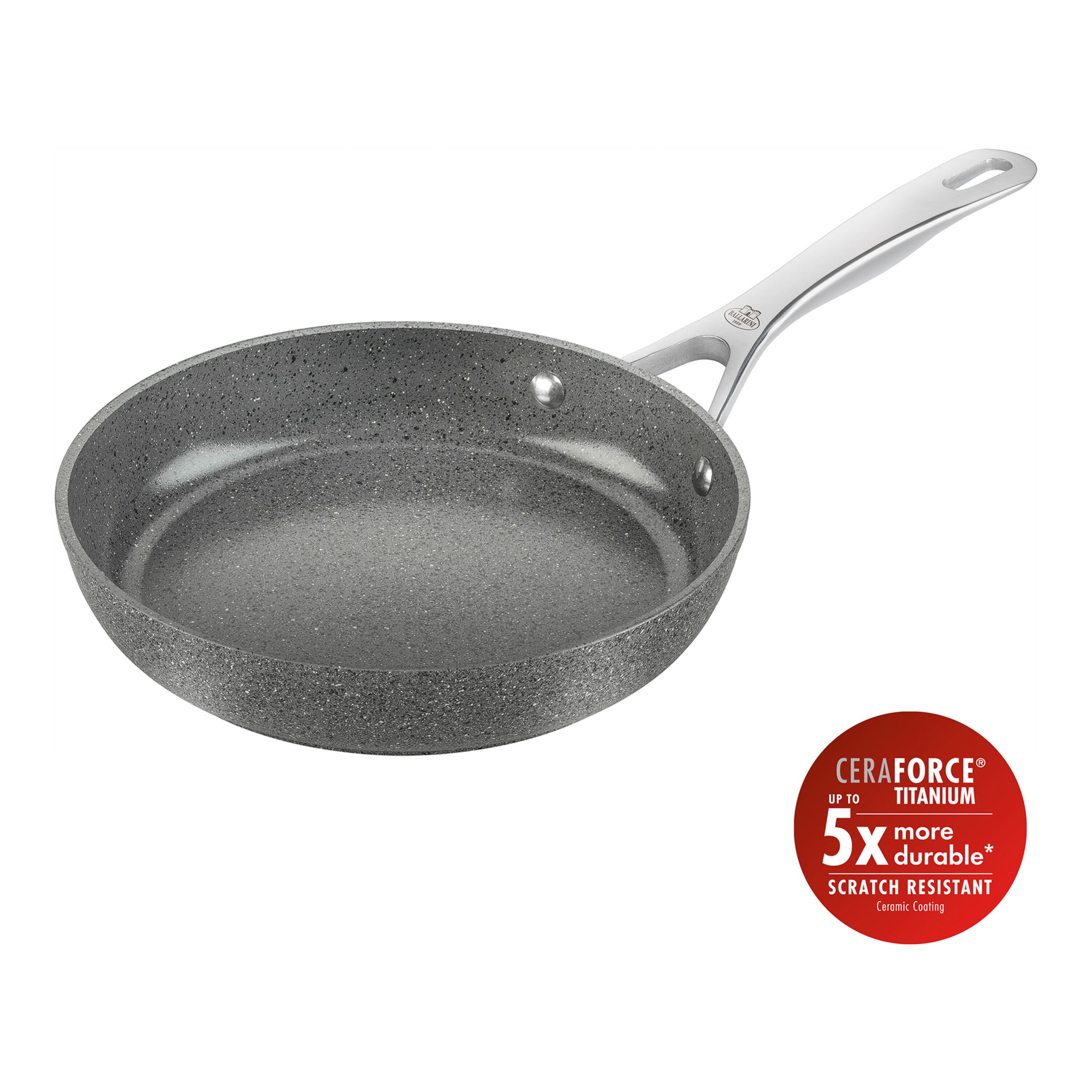 Zwilling Bratpfanne ZWILLING Bratpfanne SALINA CERAMIC LHD 45x8x24 cm silber Pfannen-Set