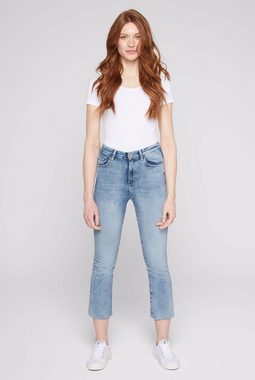 SOCCX Slim-fit-Jeans mit hoher Leibhöhe