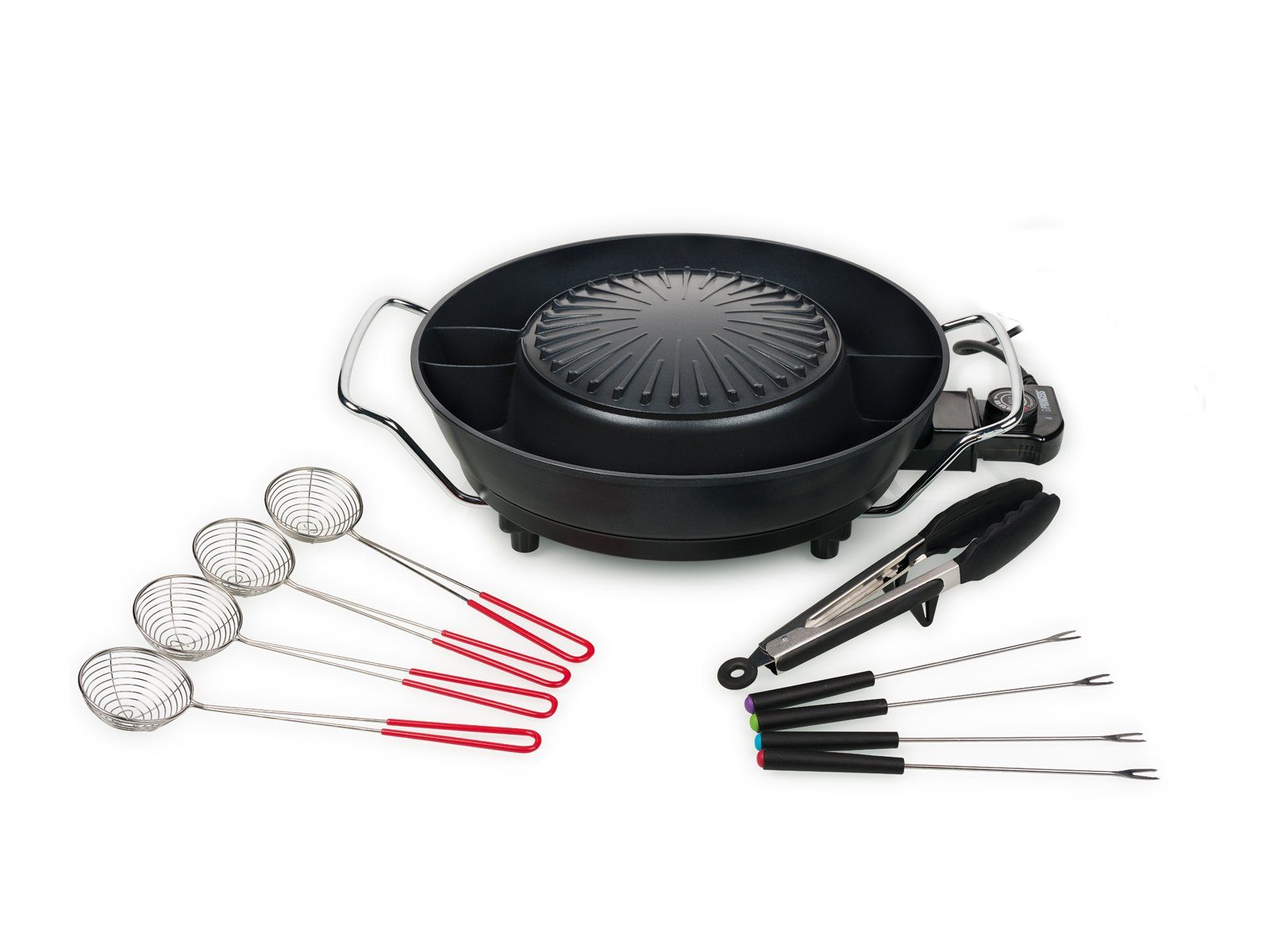 Tristar Tischgrill, 1800 W, 2in1 Fondue Hot Pot 3L Koreanische Party-Pfanne Elektro Shabu Shabu