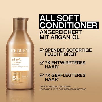 Redken Haarpflege-Set Geschenkset All Soft Shampoo 300 ml + Conditioner 300 ml