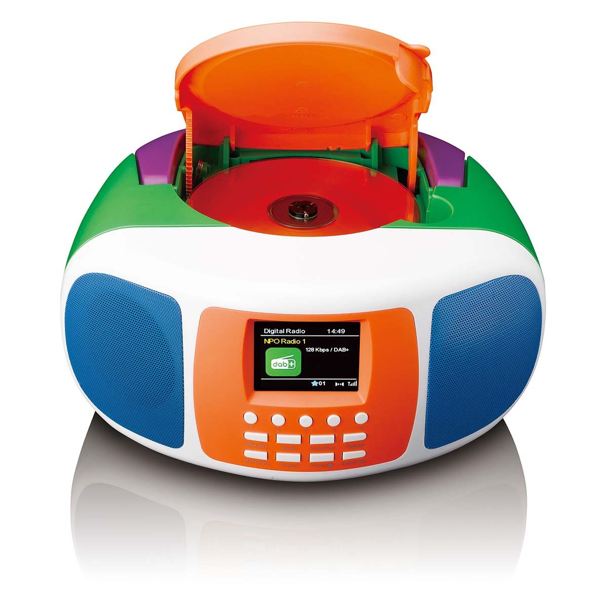 Lenco SCD-861KIDS Radio (Tragbares Radio, DAB+/FM CD-Player, Bluetooth, 2x 2W RMS & Farbdisplay)
