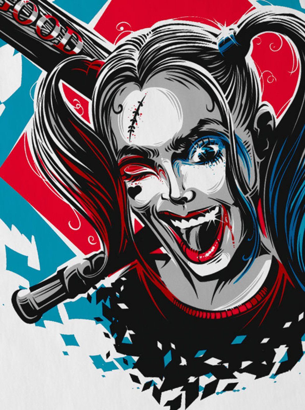 style3 T-Shirt Harley Quinn joker punk baseball batman joker gotham günstig online kaufen