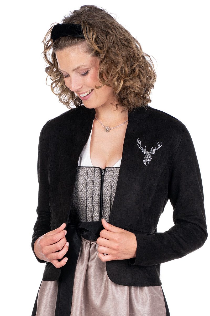 Hangowear Trachtenjacke Dirndljacke Damen - FIRENZE - schwarz günstig online kaufen