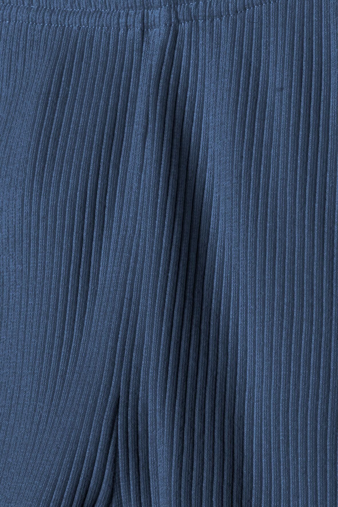 (12m-14y) Leggings aus gerippten Blau MINOTI Jerseystoff