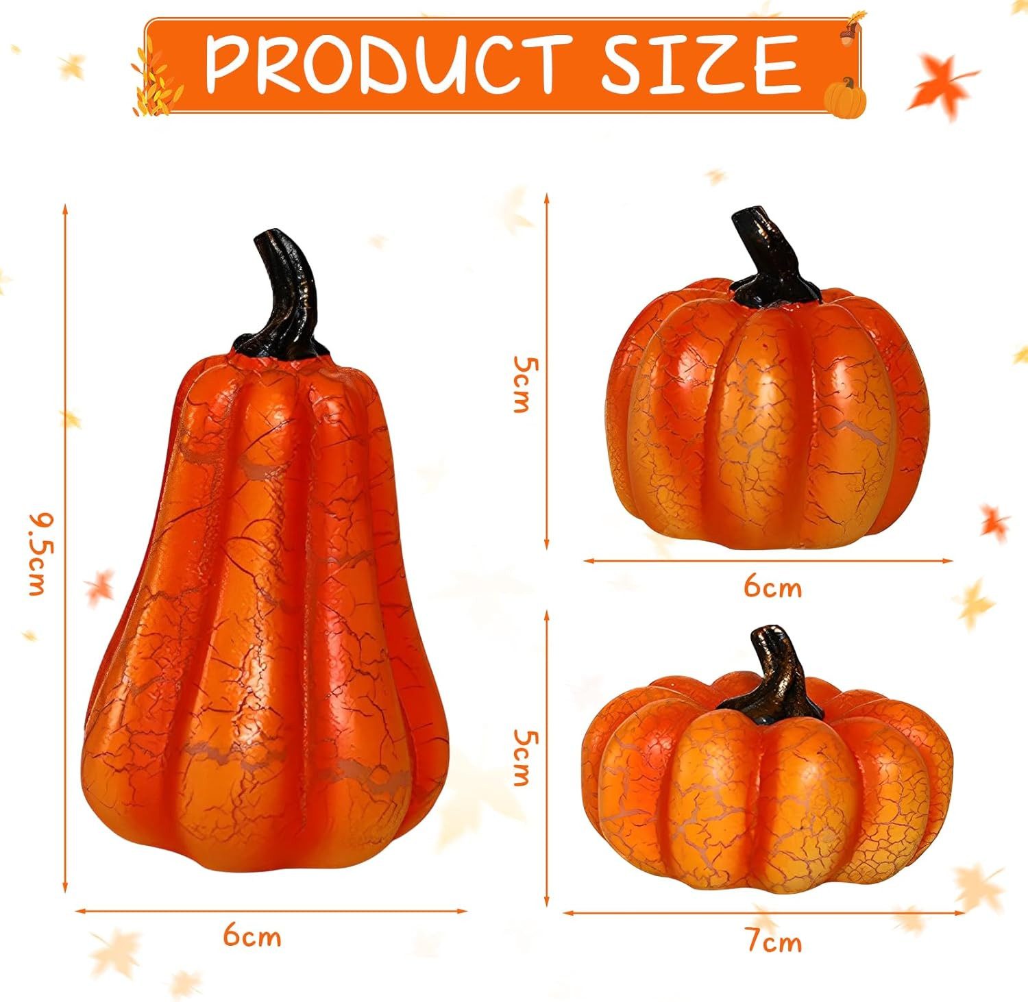 Coonoor LED-Dekofigur Herbstdeko Kürbis Halloween Deko günstig online kaufen