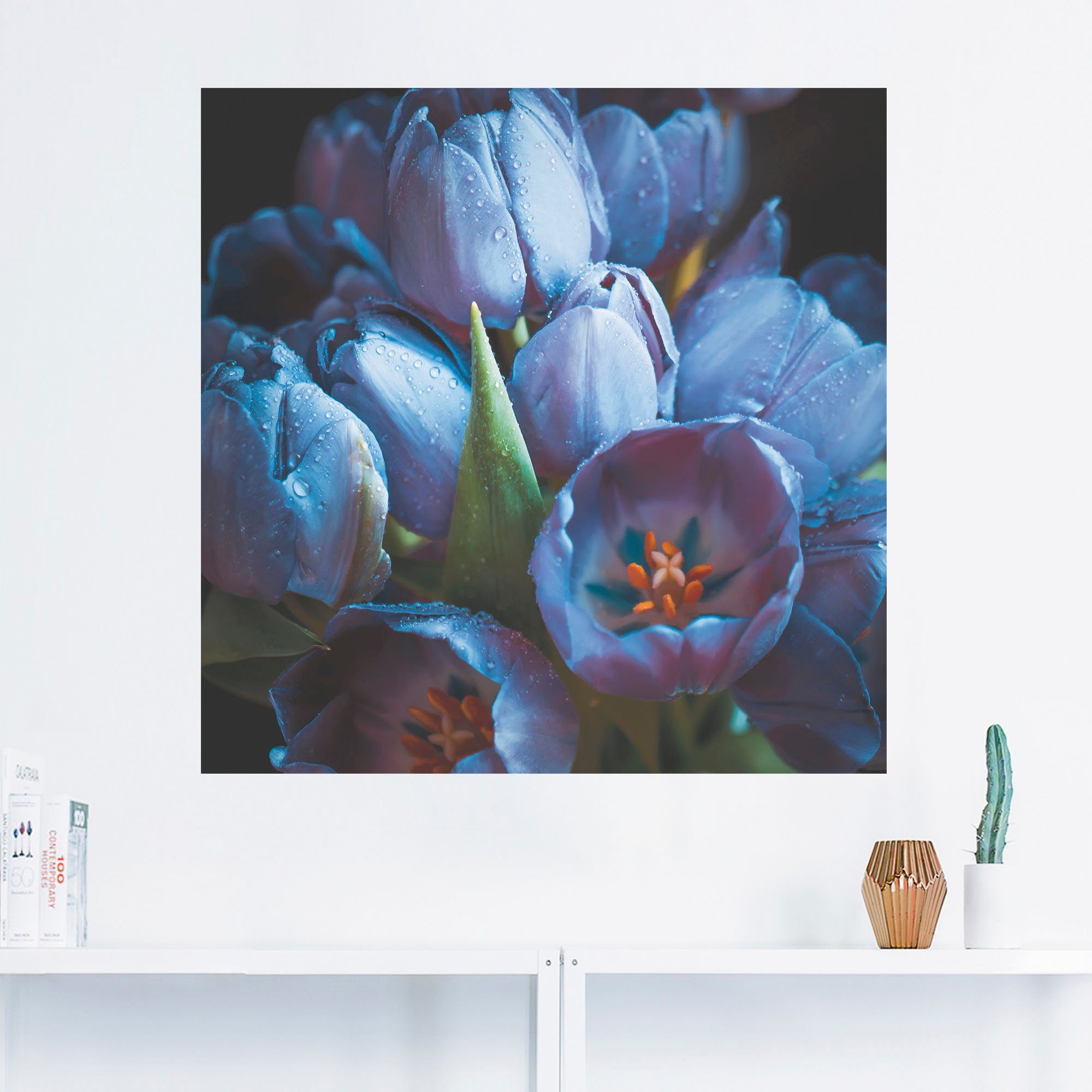 oder in Artland (1 St), Alubild, versch. Tulpen, Wandaufkleber Leinwandbild, Blumen Größen Wandbild als Poster
