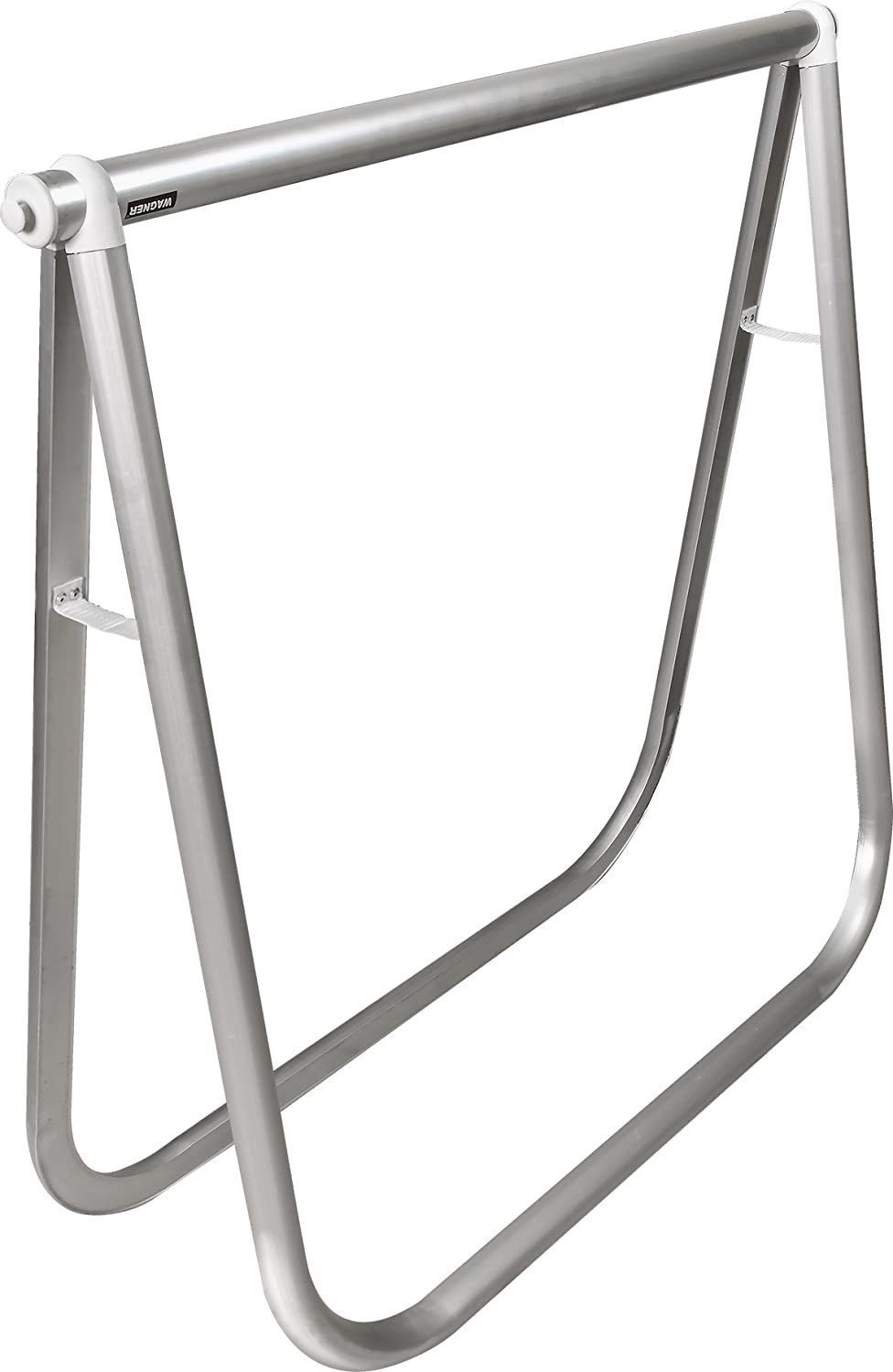 WAGNER design yourself Möbelfuß Design Klappbock - EXCLUSIV STYLE - Aluminium eloxiert 78 x 74 x 25 cm, Rohr Durchmesser 35 mm und oval 35 x 45 mm, Tragkraft 100 kg, vielseitig einsetzbar