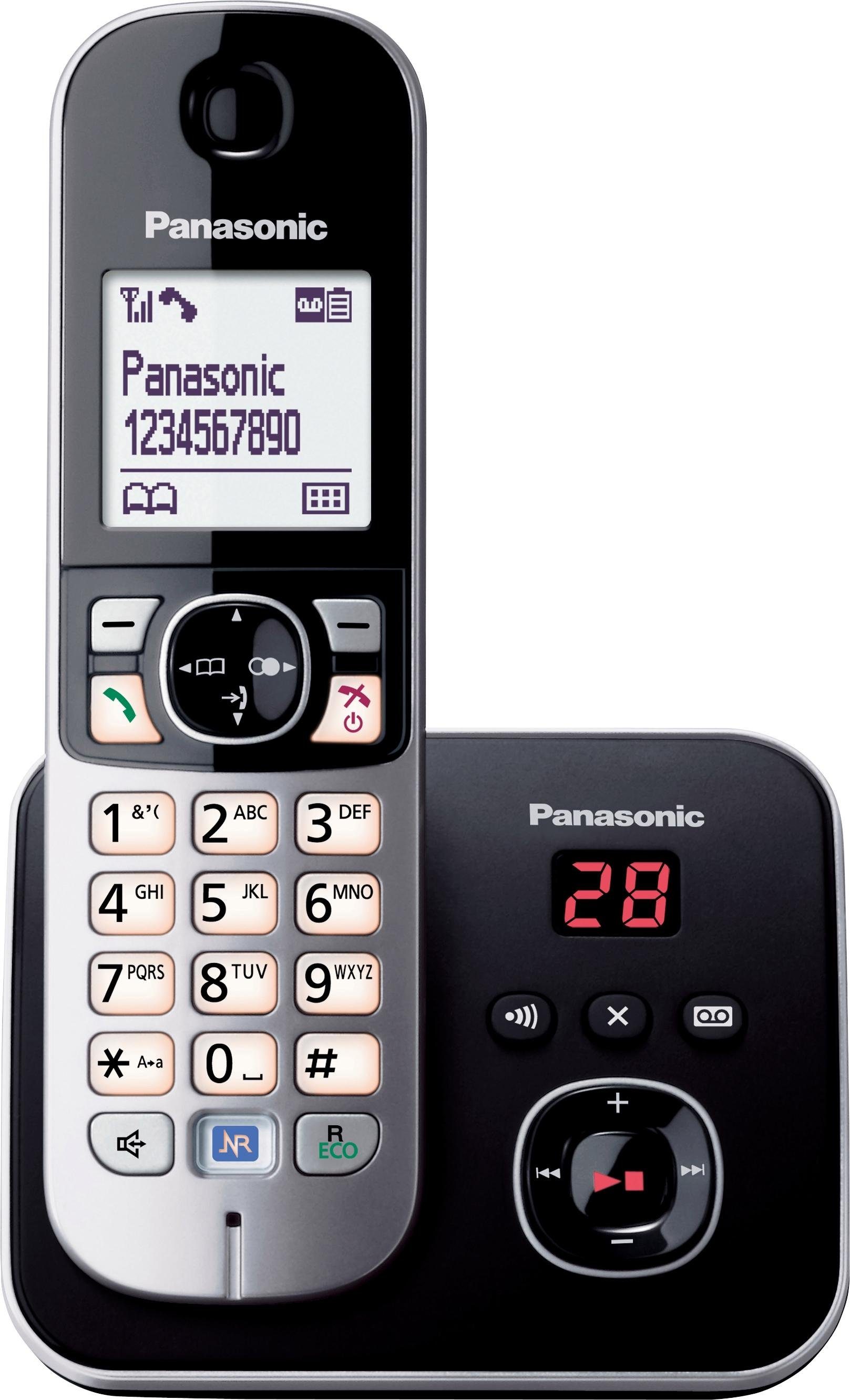 Panasonic KX-TG6821G Schnurloses DECT-Telefon (Mobilteile: 1, mit Anrufbeantworter)