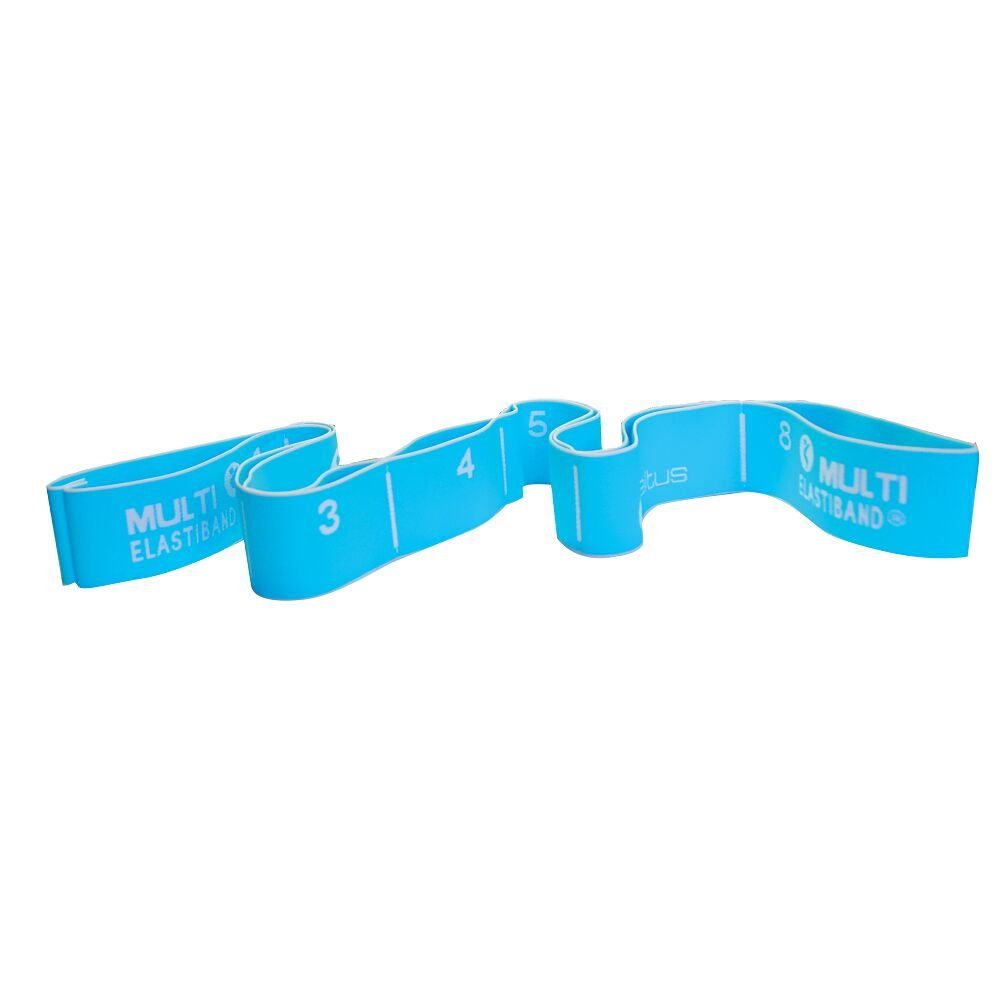 Sveltus Stretchband Elastikband Multi-Elastiband, Ermöglicht vielseitiges Training dank Schlaufen 20 kg, Blau