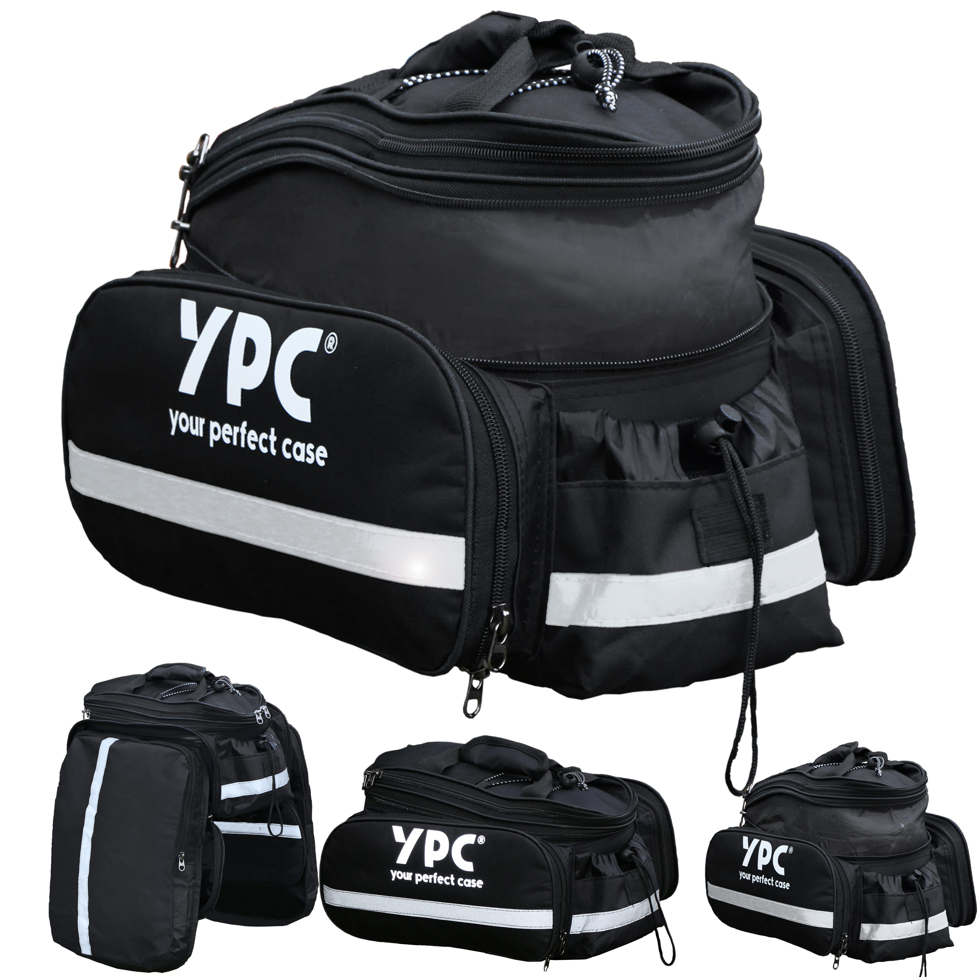 YPC Gepäckträgertasche "Converter" Fahrradtasche für Gepäckträger L, 18L, 34x26x18cm, modern, robust, stabil, wasserfest, praktisch