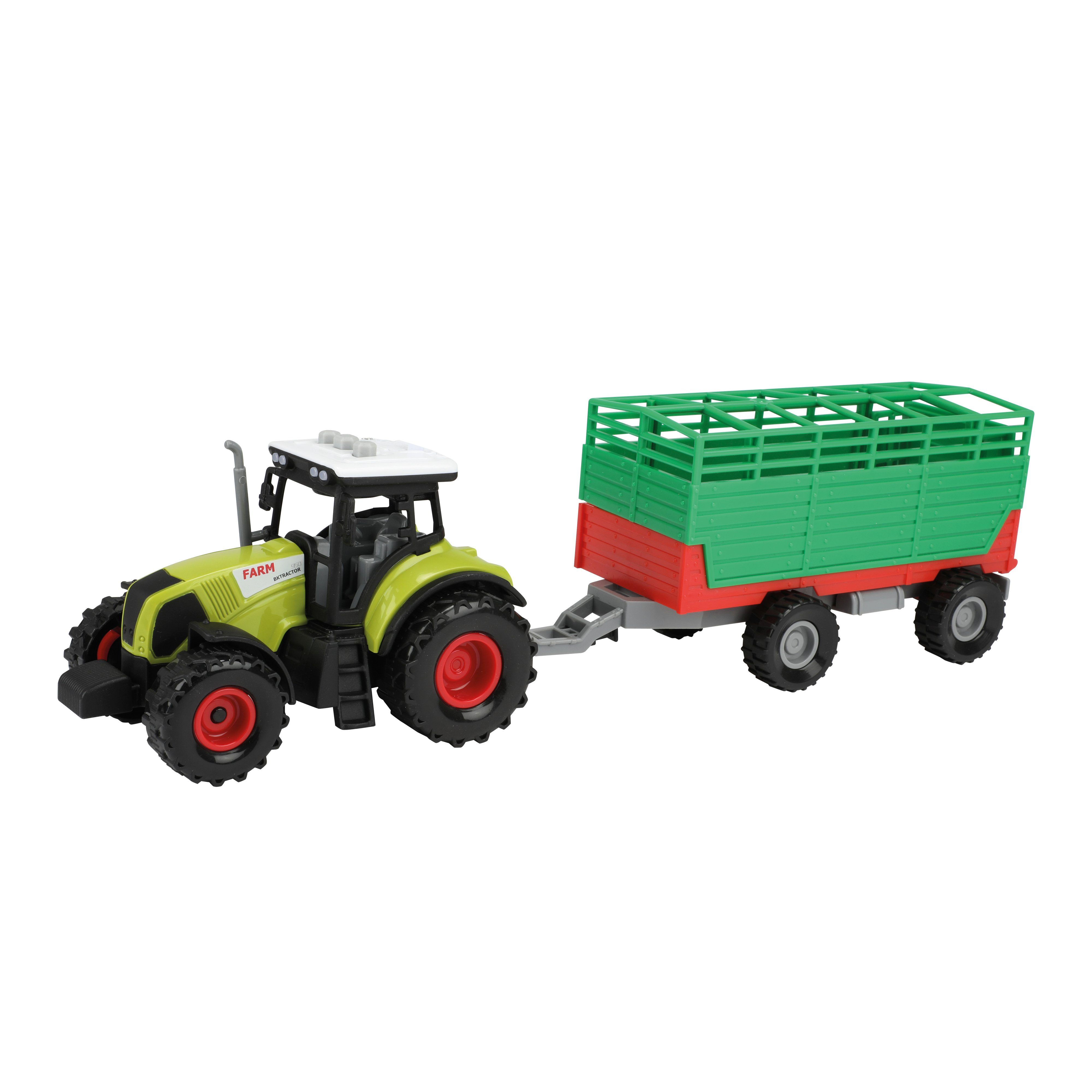 Spielzeug-Auto Traktor mit Anhänger