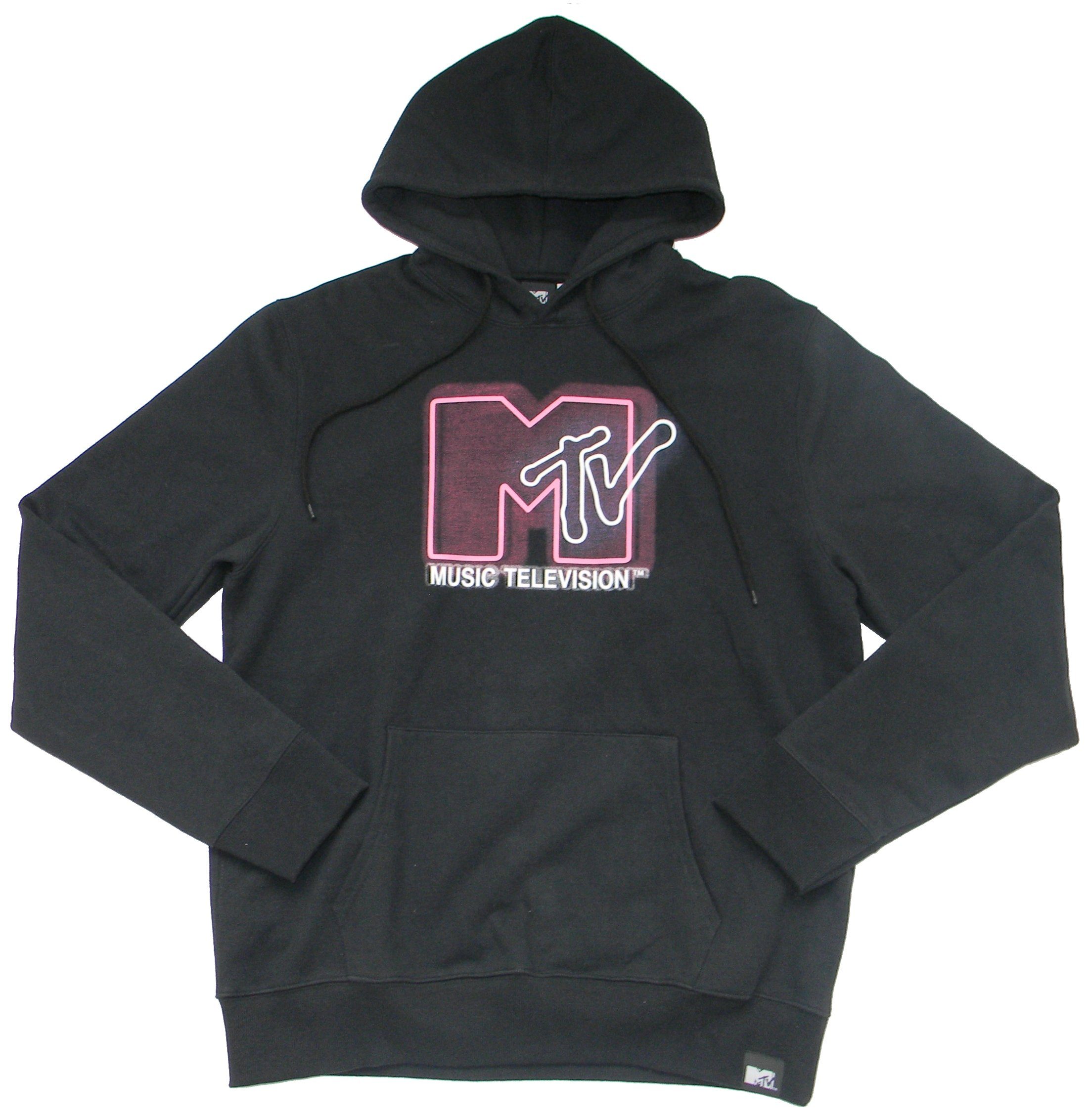 YO! RAPS MTV Kapuzensweatshirt MTV, Hoodie, "Pink", Schwarz, Herren (Stück, 1-tlg., Stück) mit Frontprint