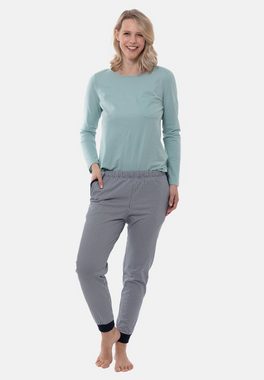Ammann Schlafhose Mix & Match - Organic Cotton (1-tlg) Schlafanzug Hose Lang - Baumwolle - Loungehose aus 100% Bio Baumwolle