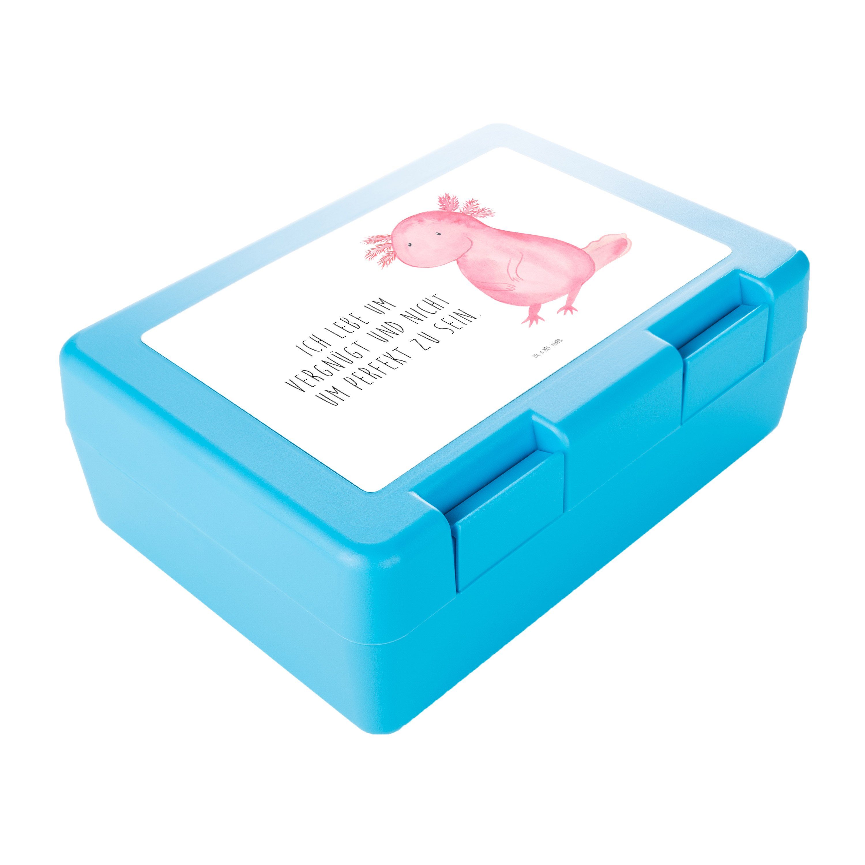 Mr. & Mrs. Panda Butterdose (1-tlg) Brotzeitbox, Weiß Brotbox, fröhlich, Sna, - Kunststoff, Axolotl Geschenk, - Liebe, Premium